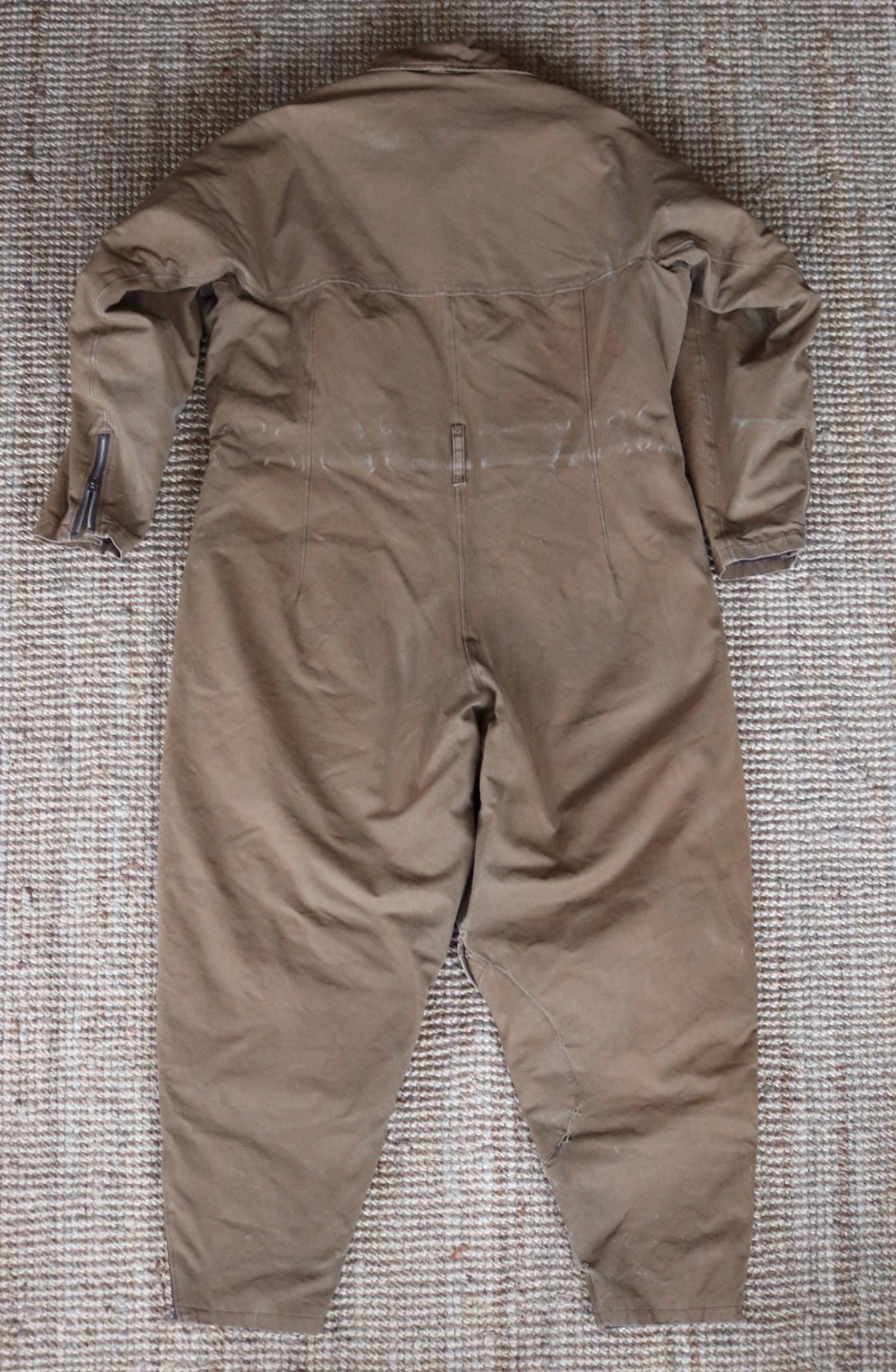 Vintage WW2 French military flight suit pilot aviation Eclair zippers 1930s 1940s