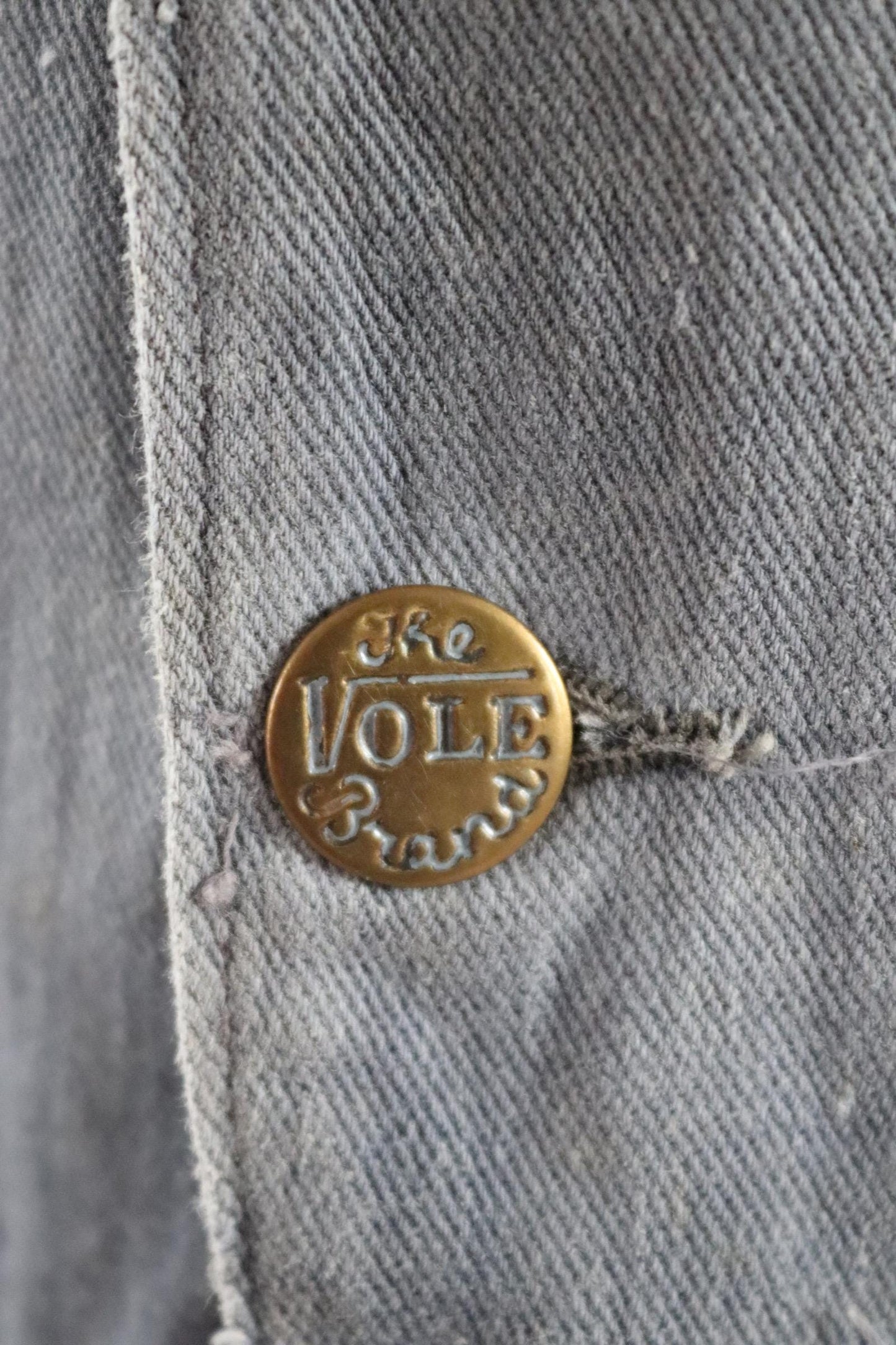 Vintage 1960s 60s Vole British blue cotton twill coveralls overalls work workwear chore boiler suit 41” 36” 27”