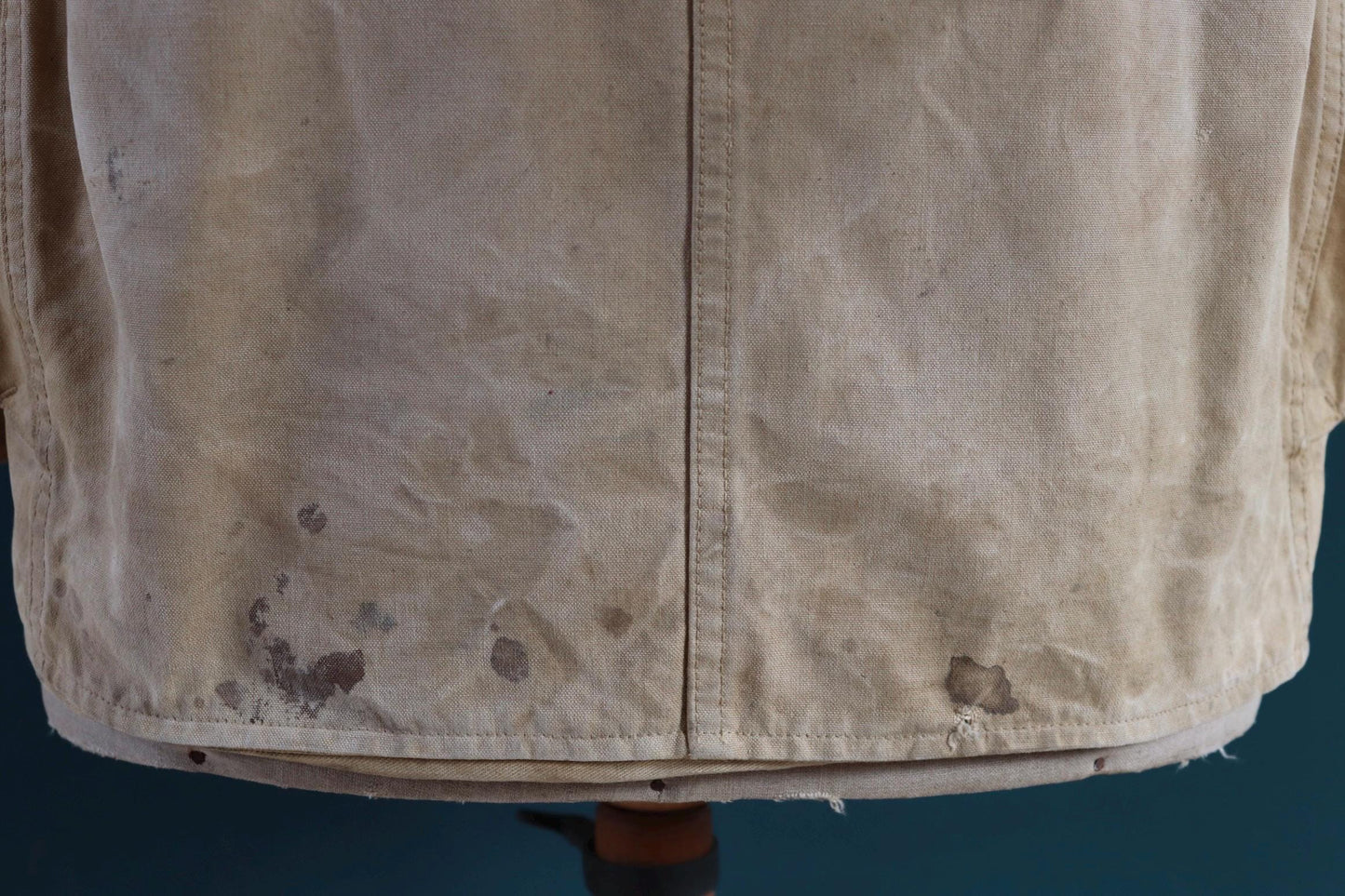 Vintage 1930s 40s hunting jacket - American workwear - tin cloth duck cotton canvas - 43” chest - Drybak