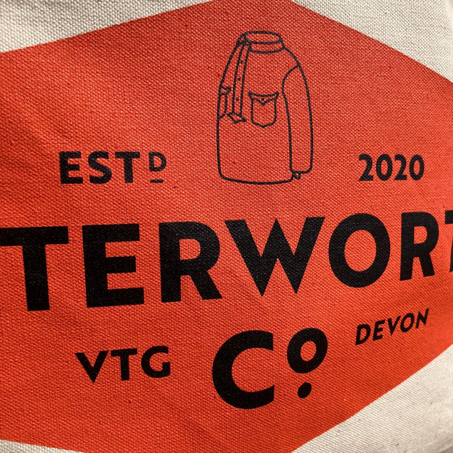 XL Cotton tote beach bag Butterworth’s Vintage shop Devon