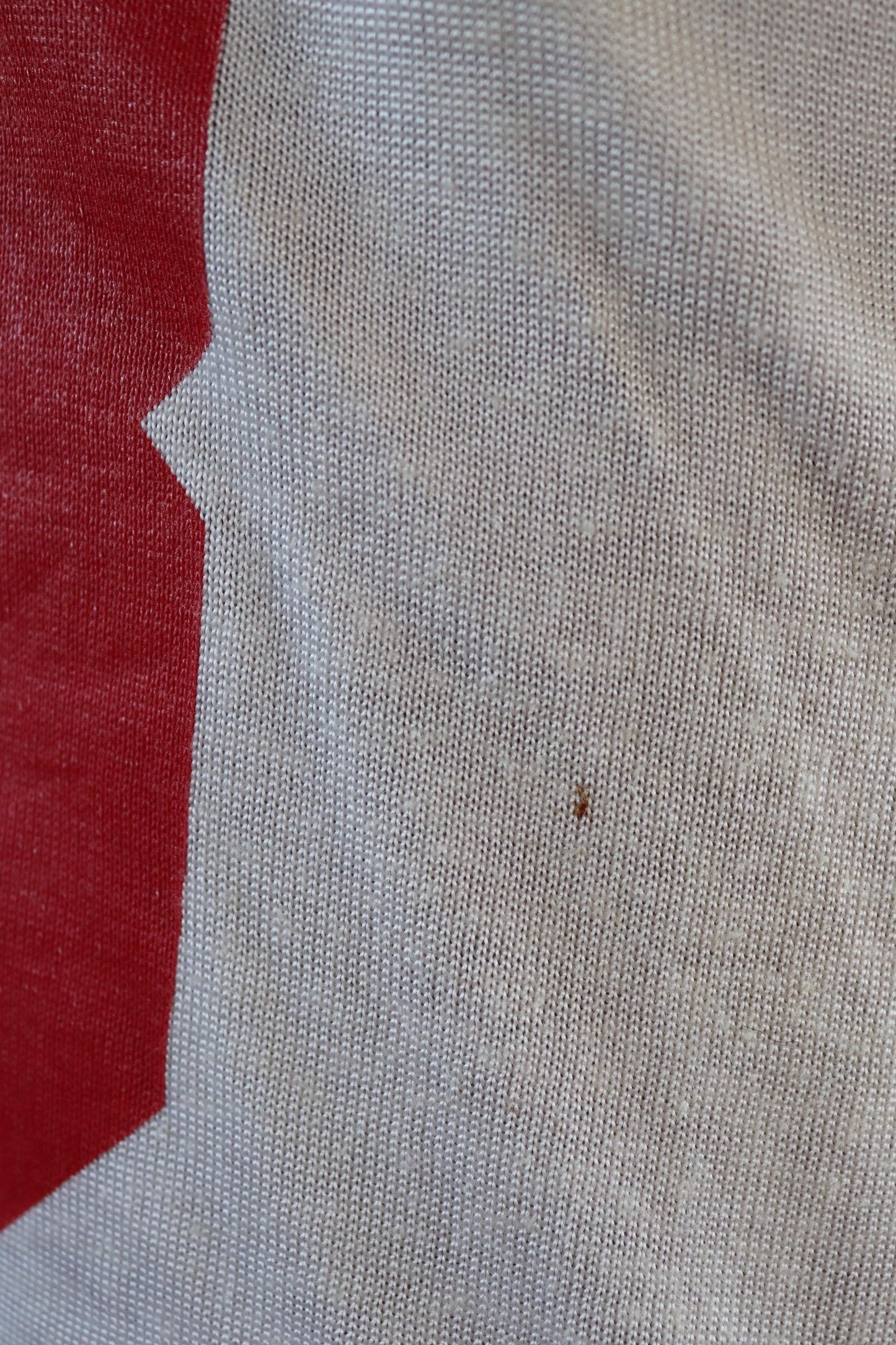 Vintage 1970s 1980s vest singlet white red nylon durene 43 Mike athletics sportswear basketball 40" chest