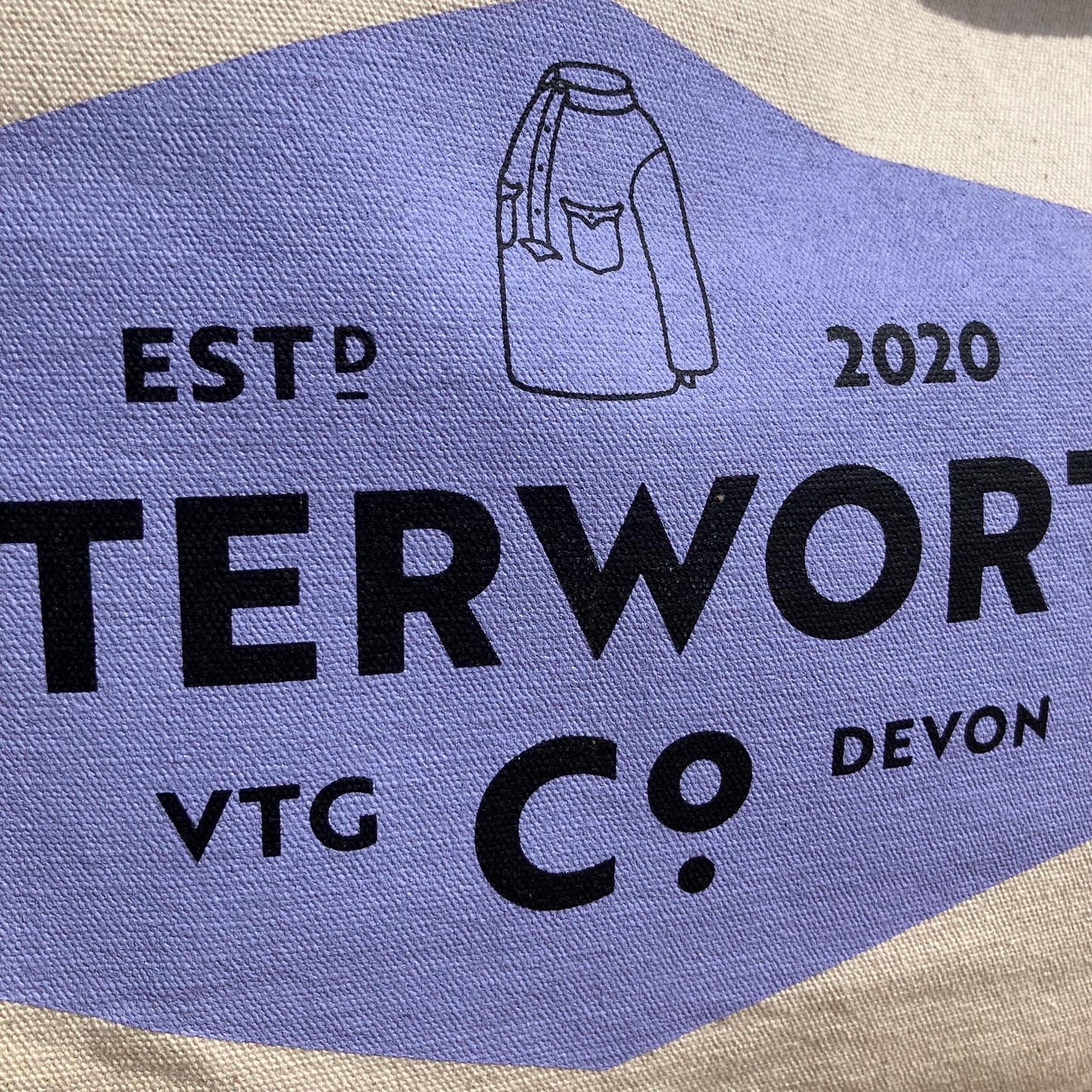 Cotton tote beach bag - Butterworth’s Vintage shop Devon