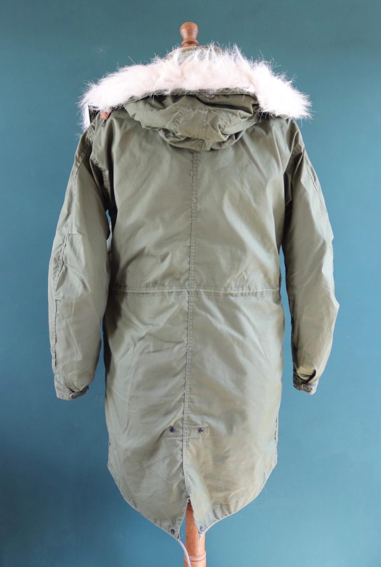 Vintage M65 fishtail parka jacket US military Vietnam era mod scooter 48” chest