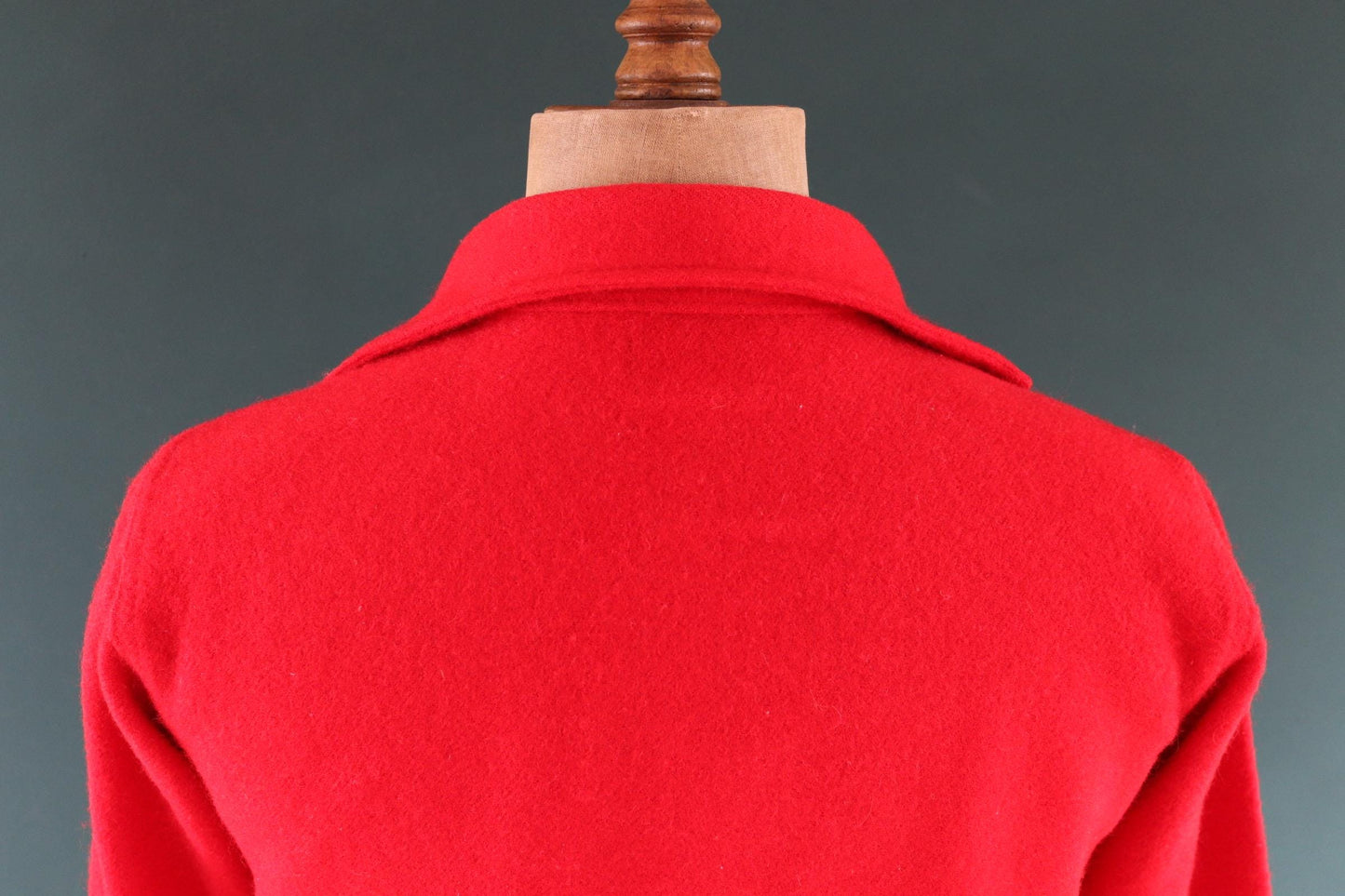 Vintage Woolrich wool shirt 1950s plain red camp camping hiking 40” chest