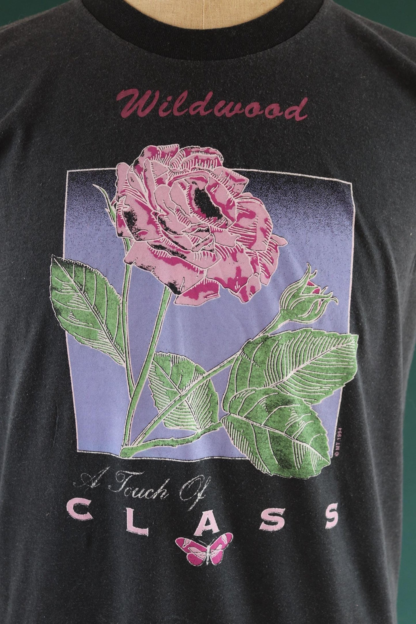 Vintage 1990s faded black t shirt - sleeveless vest top - 41” chest