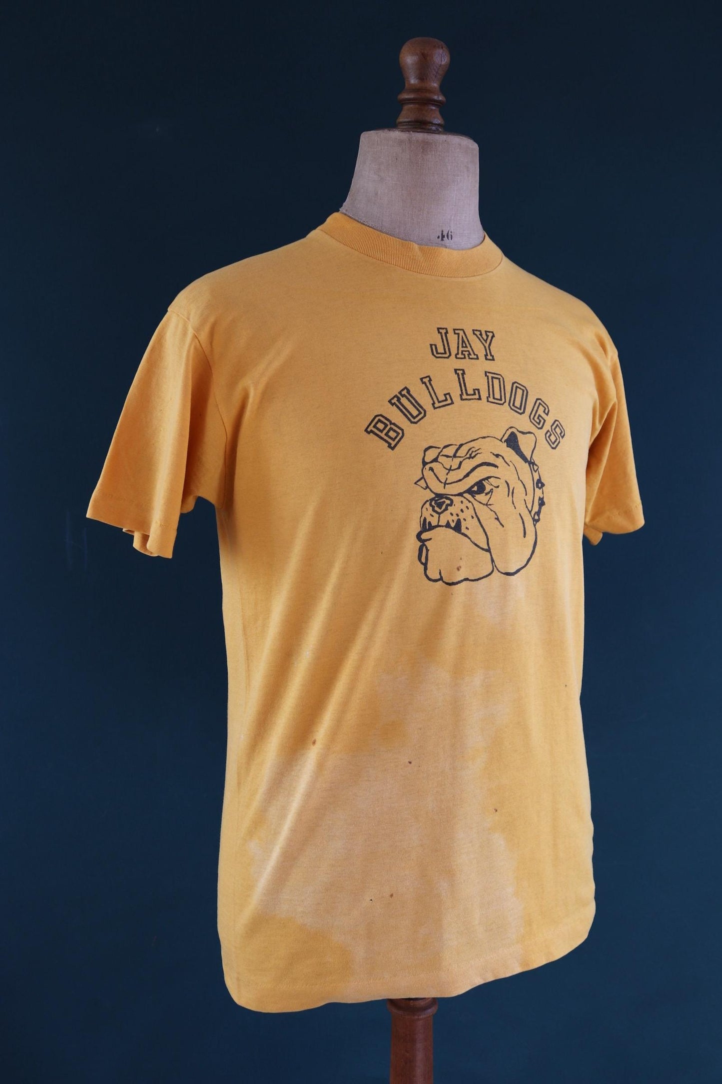 Vintage 1980s bulldog print t shirt - dog graphic tee - single stitch varsity tee - 40” chest