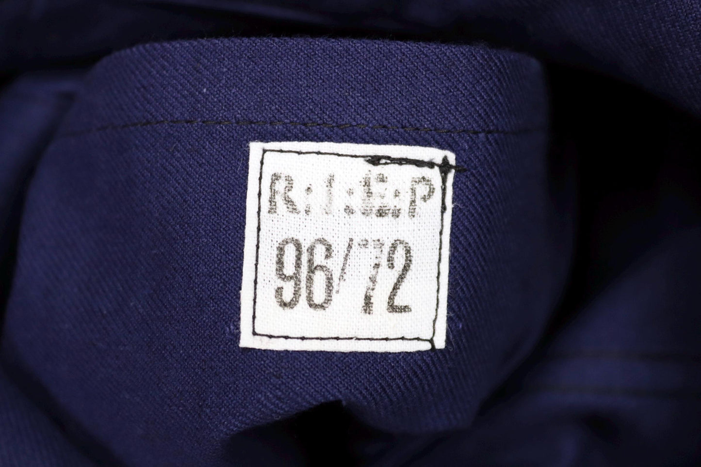 Vintage French blue workwear jacket - 1960s chore coat - 45” chest - bleu de travail - cotton twill - deadstock