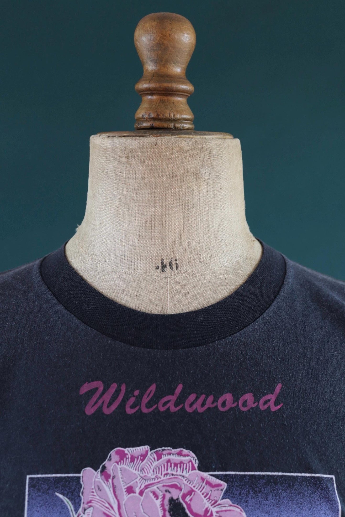 Vintage 1990s faded black t shirt - sleeveless vest top - 41” chest