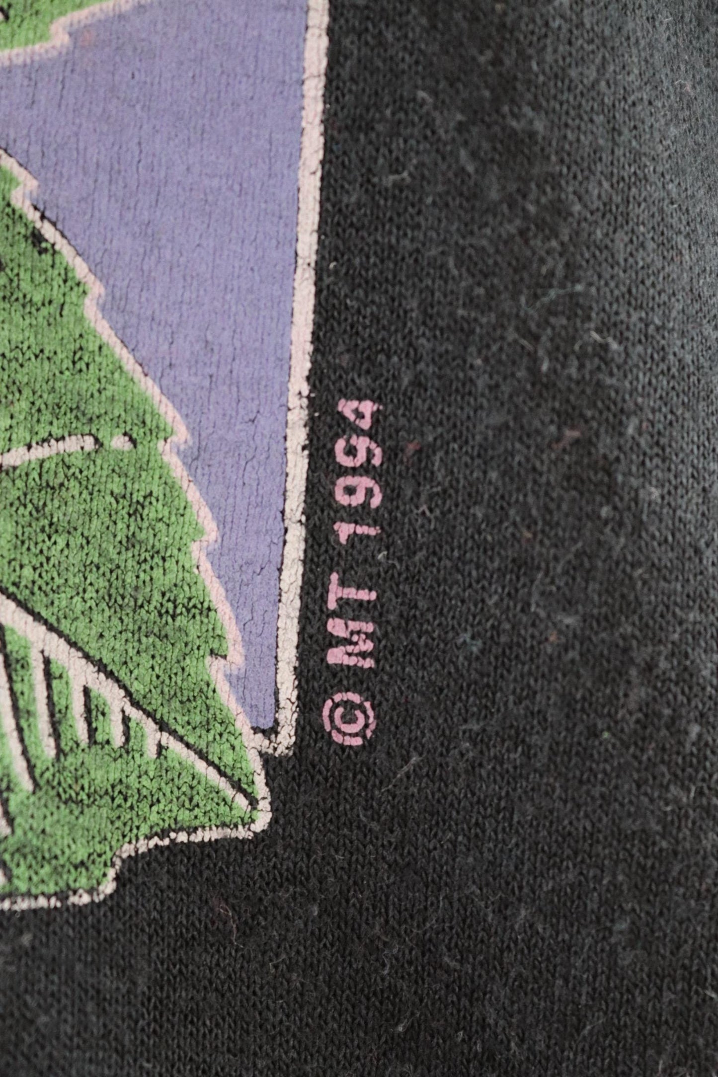 Vintage 1990s faded black t shirt - sleeveless vest top - 41” chest