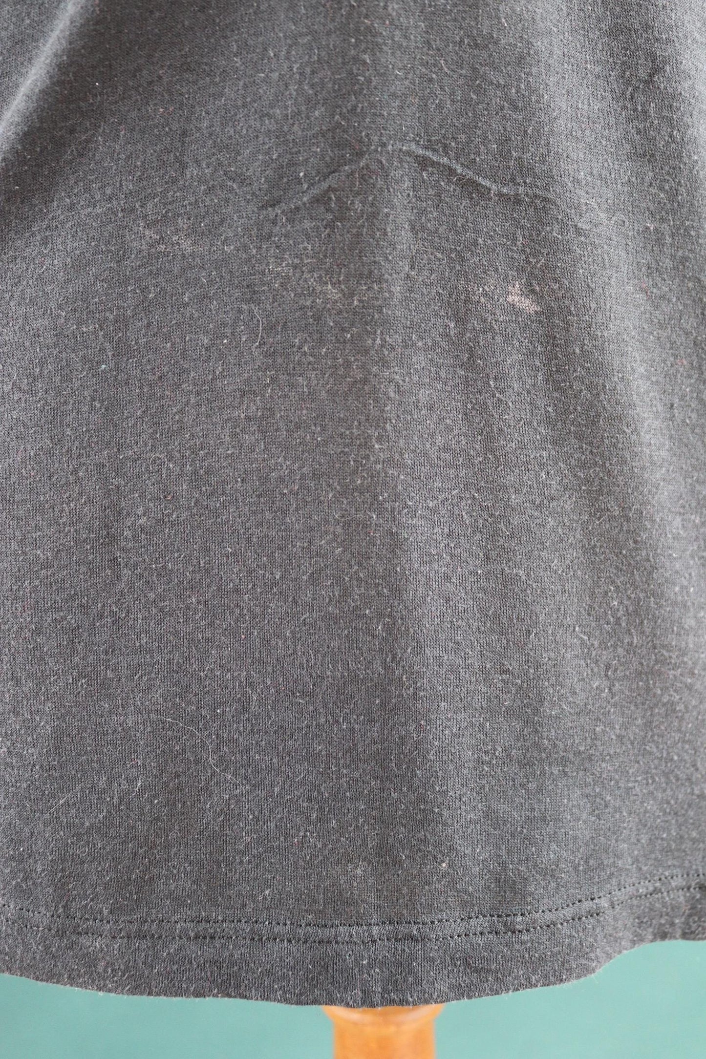 Vintage 1990s faded black t shirt - sleeveless vest top - 41” chest