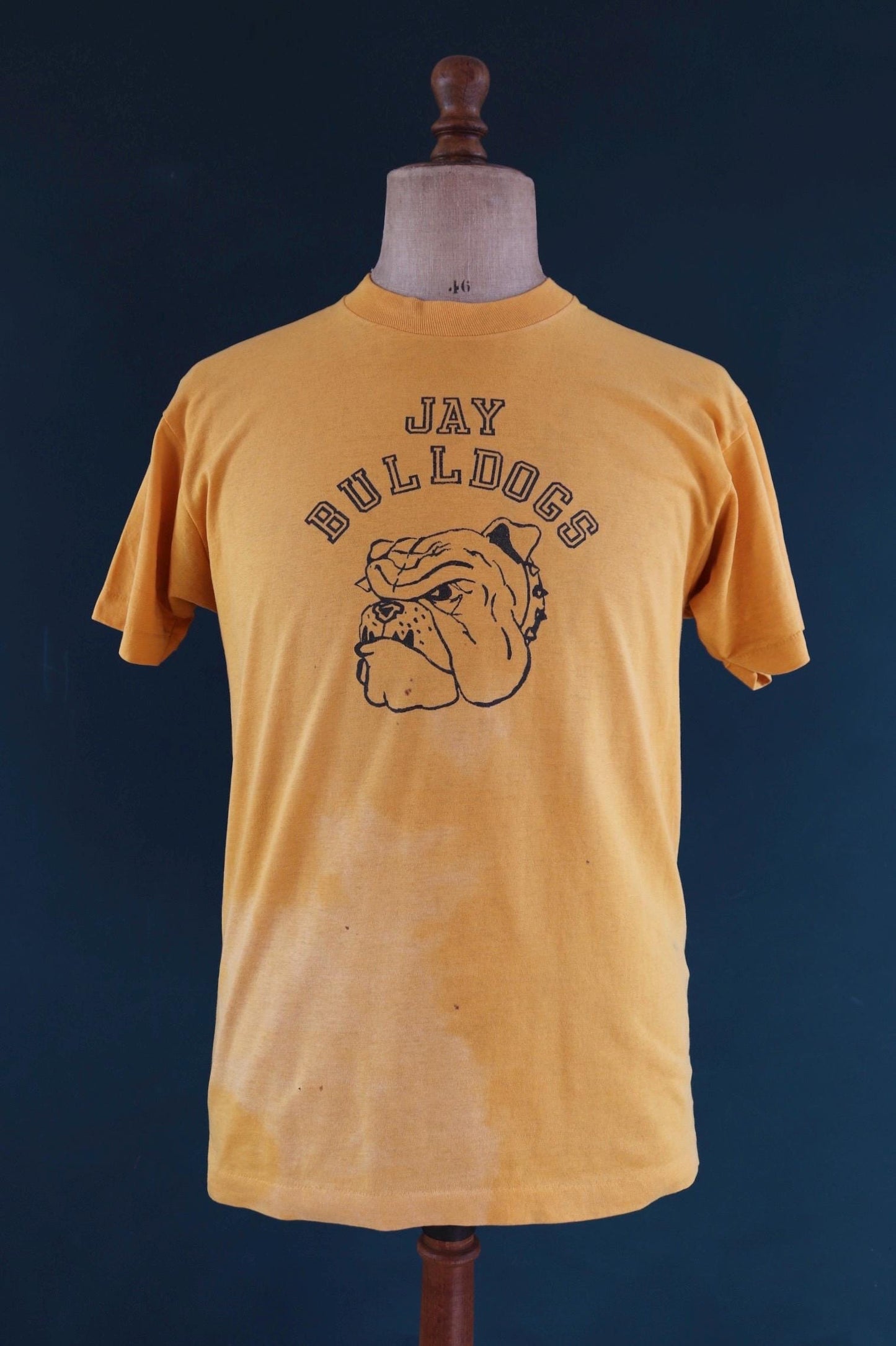 Vintage 1980s bulldog print t shirt - dog graphic tee - single stitch varsity tee - 40” chest