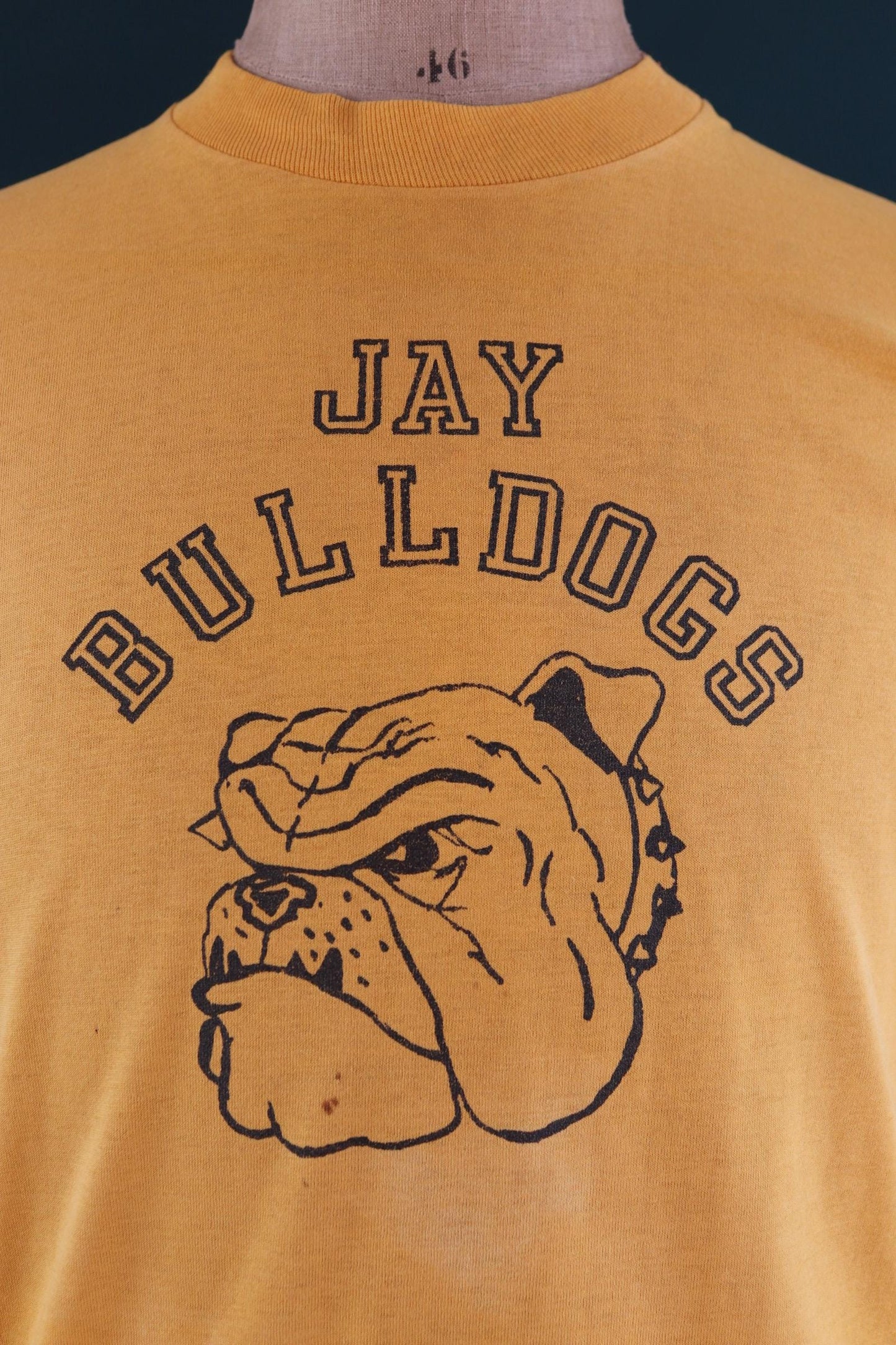 Vintage 1980s bulldog print t shirt - dog graphic tee - single stitch varsity tee - 40” chest