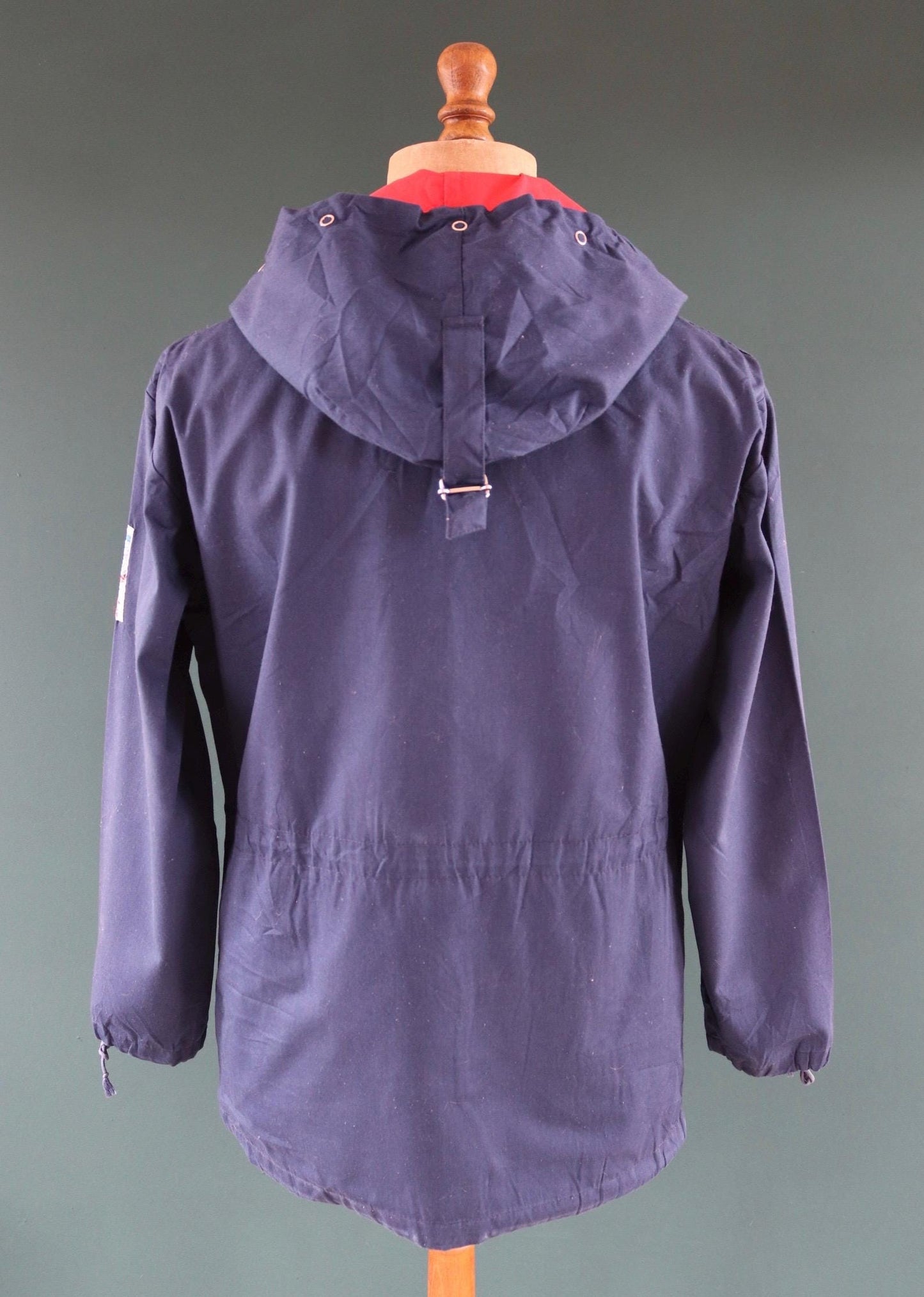 Vintage 1970s 80s blue Norwegian smock - skiing anorak - 44” chest