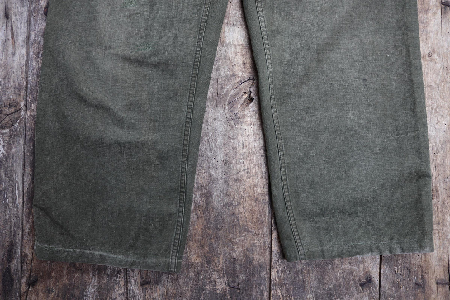 Vintage 1940s 50s Swedish army trousers - military workwear - cotton twill buckle back pants - utility field chore - 34” x 30”