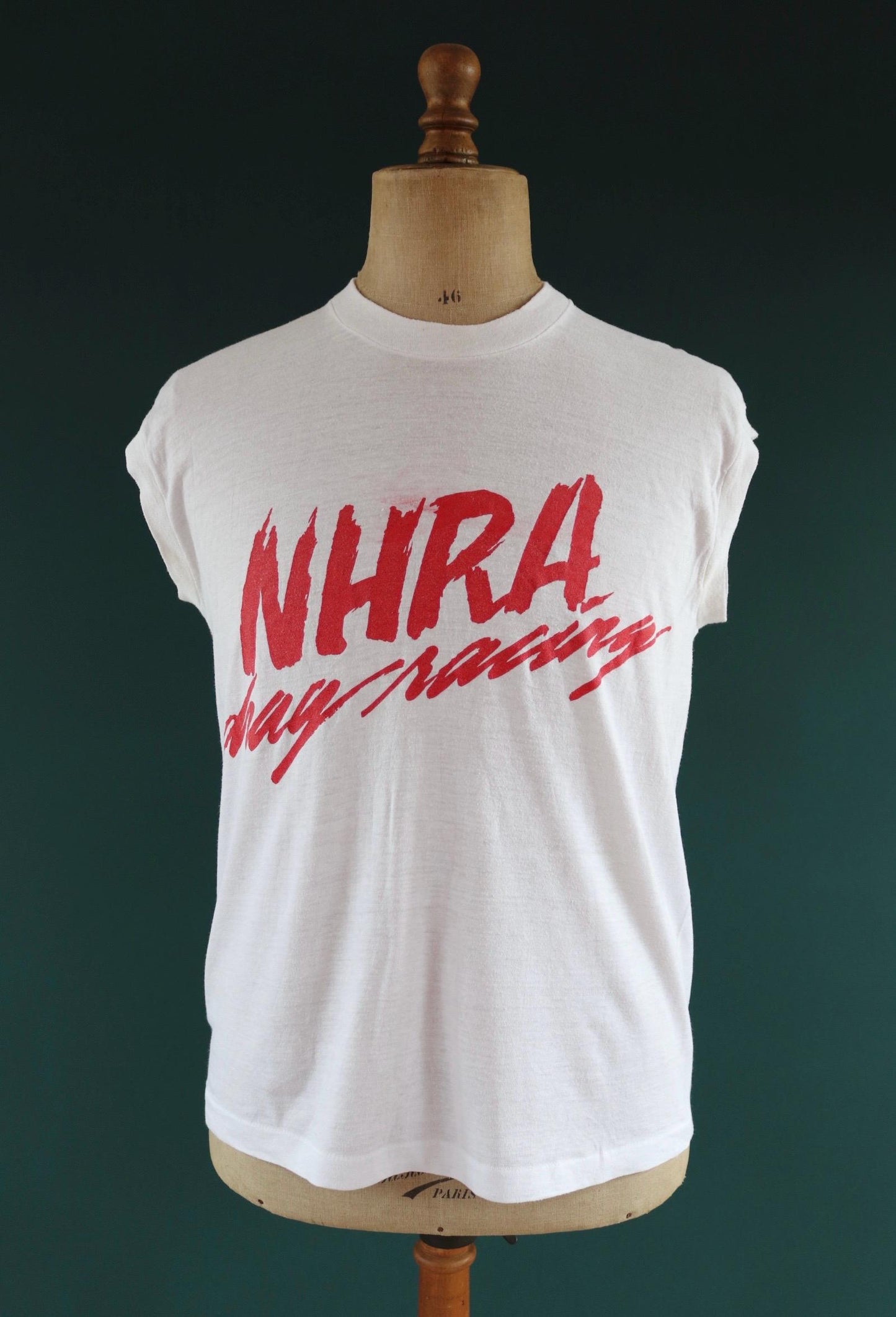 Vintage 1990s NHRA t shirt - capped sleeve - drag racing - 41” chest