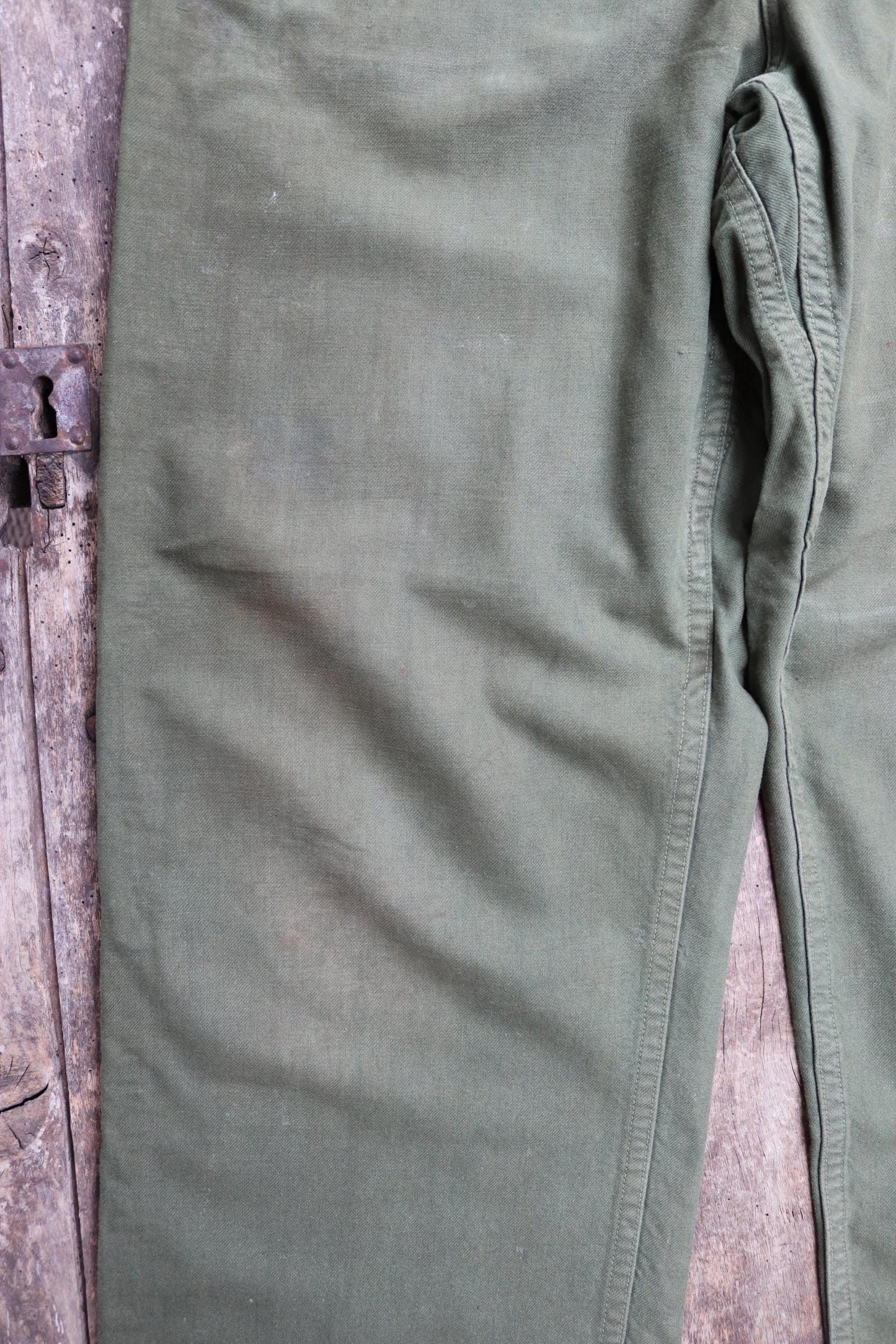 Vintage 1940s 50s Swedish military workwear trousers - utility chore pants - buckle back - 34” x 30”