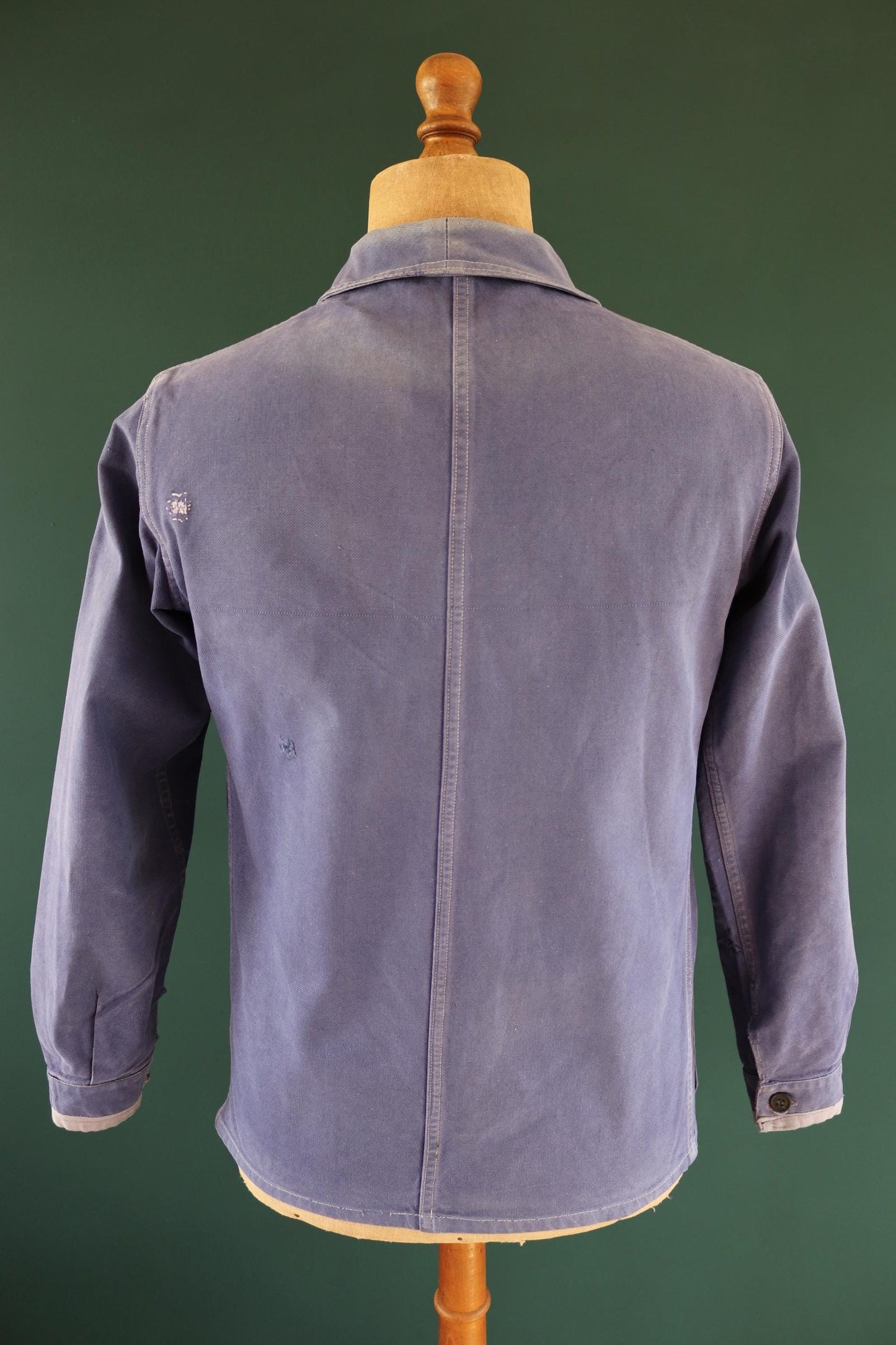 Vintage French blue workwear jacket - 1960s chore coat - cotton twill - 40” chest - bleu de travail
