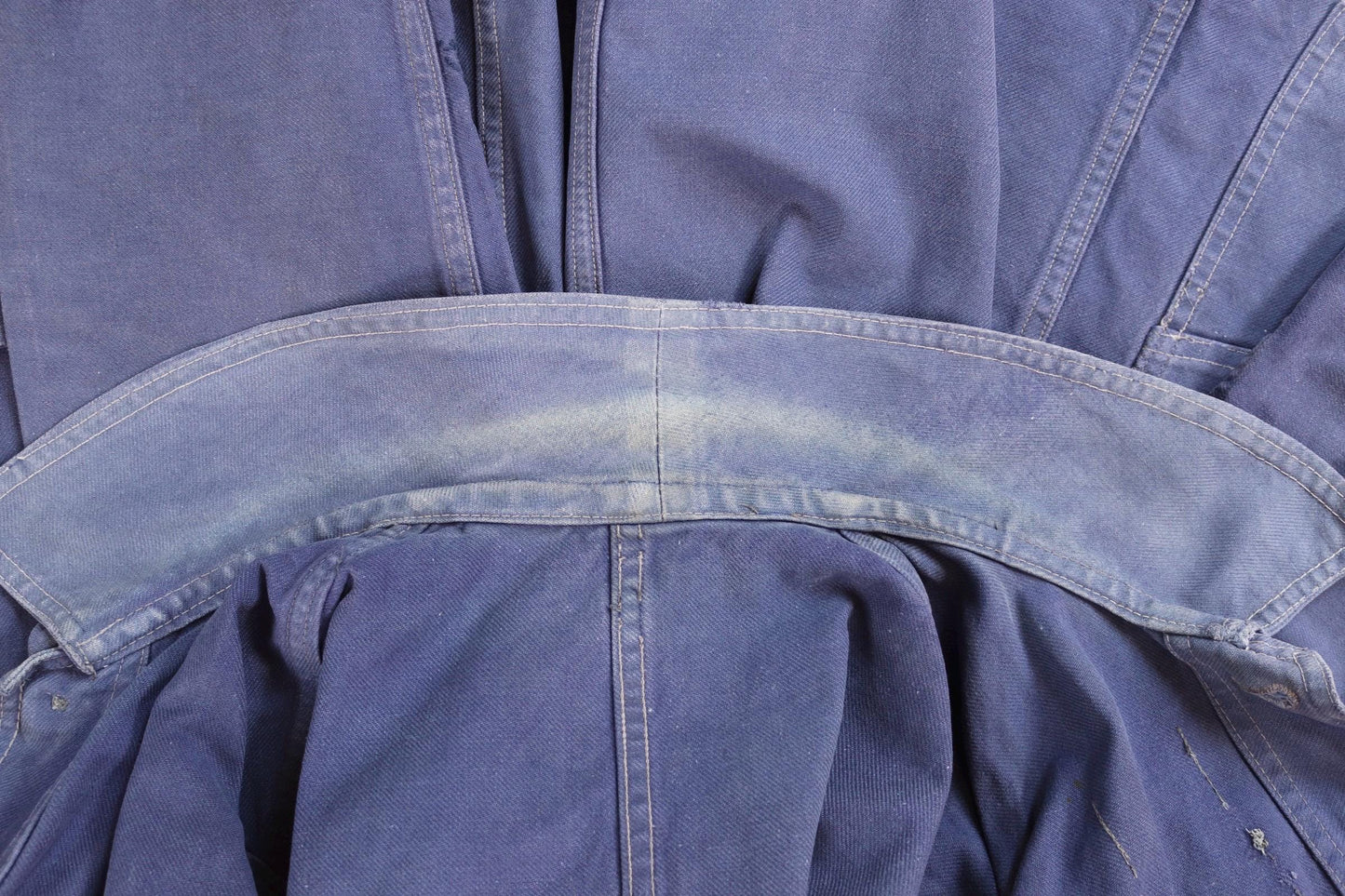 Vintage French blue workwear jacket - 1960s chore coat - cotton twill - 40” chest - bleu de travail