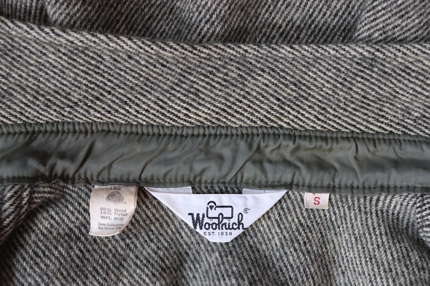 Vintage 1980s Woolrich camp shirt - wool CPO - 35” chest
