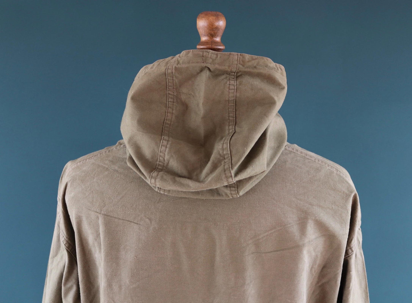 Vintage 1940s 50s French army smock - military anorak -M47 - 54” chest - for hiking