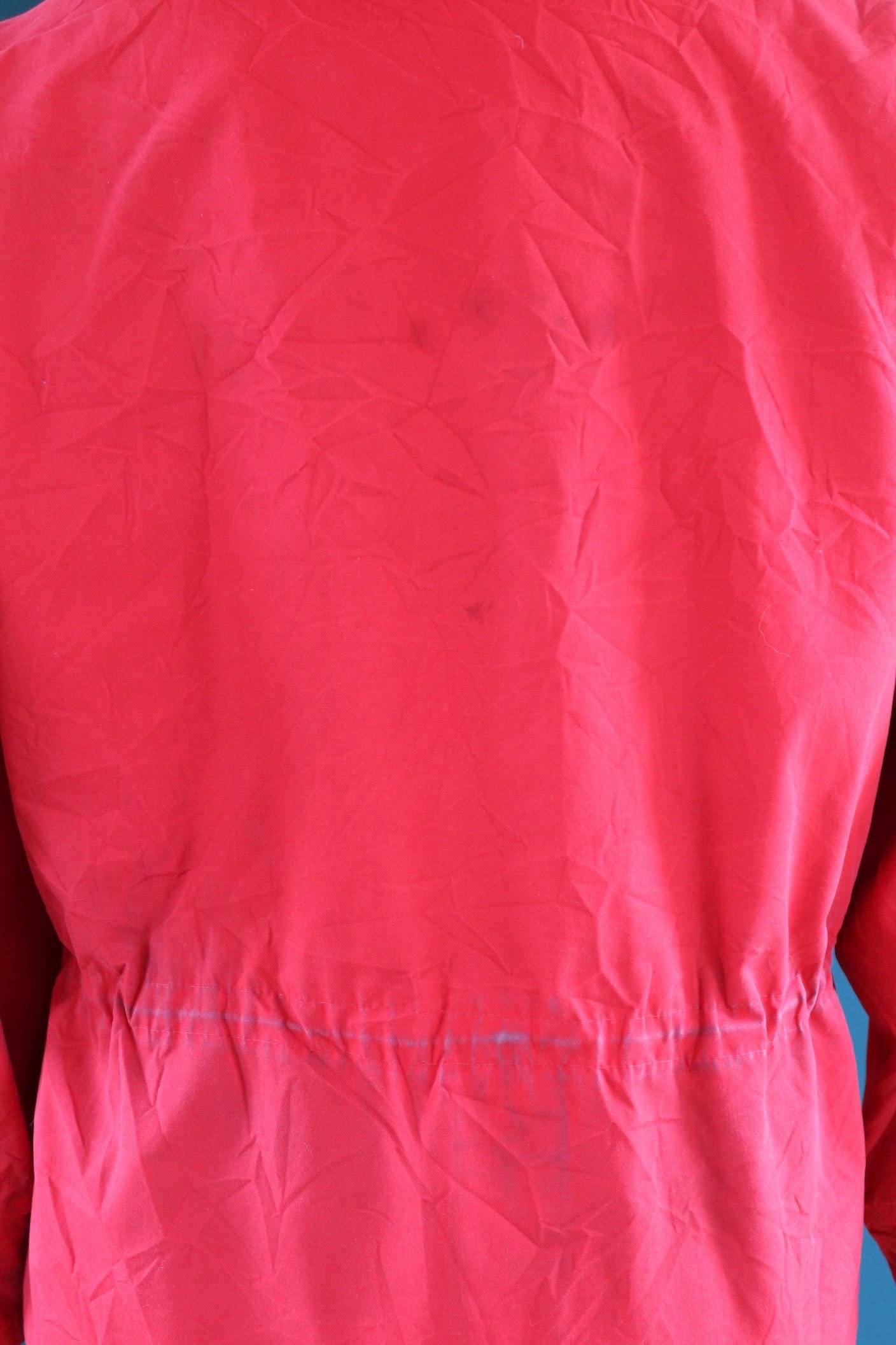 Vintage 1980s Norwegian skiiing smock - hiking anorak - 50” chest - fur hood