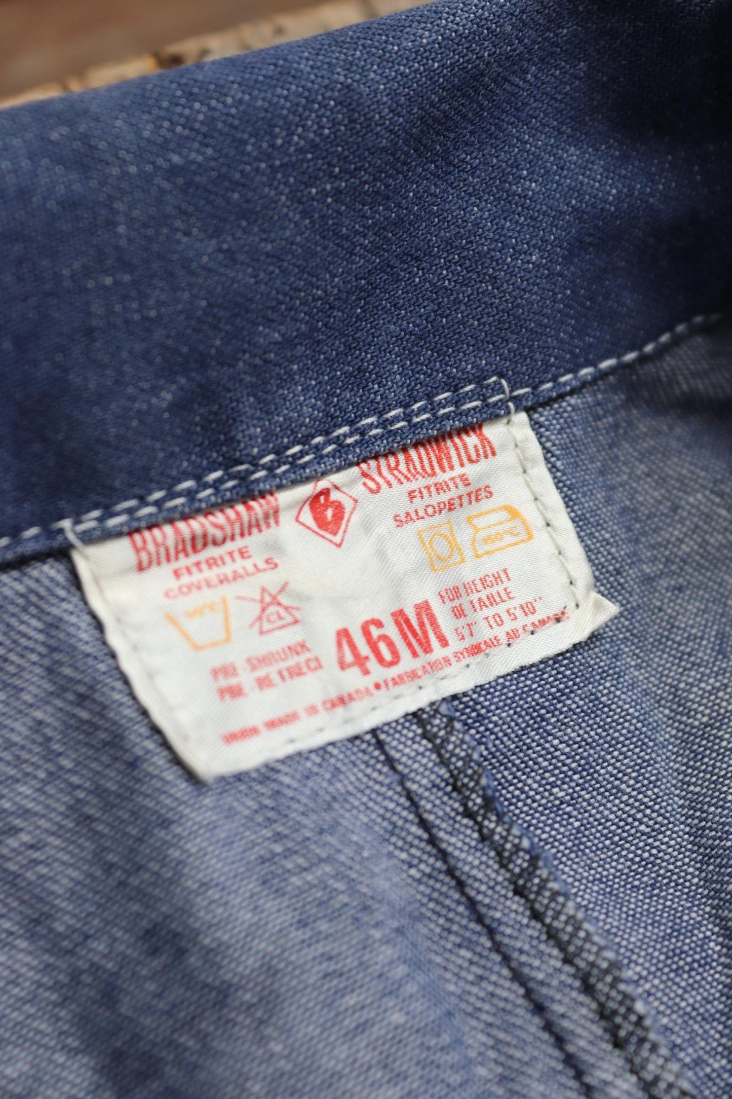 Vintage 1970s 80s workwear coveralls - blue denim overalls - 54” x 47” x 33” - mechanic boiler suit - Goodwood