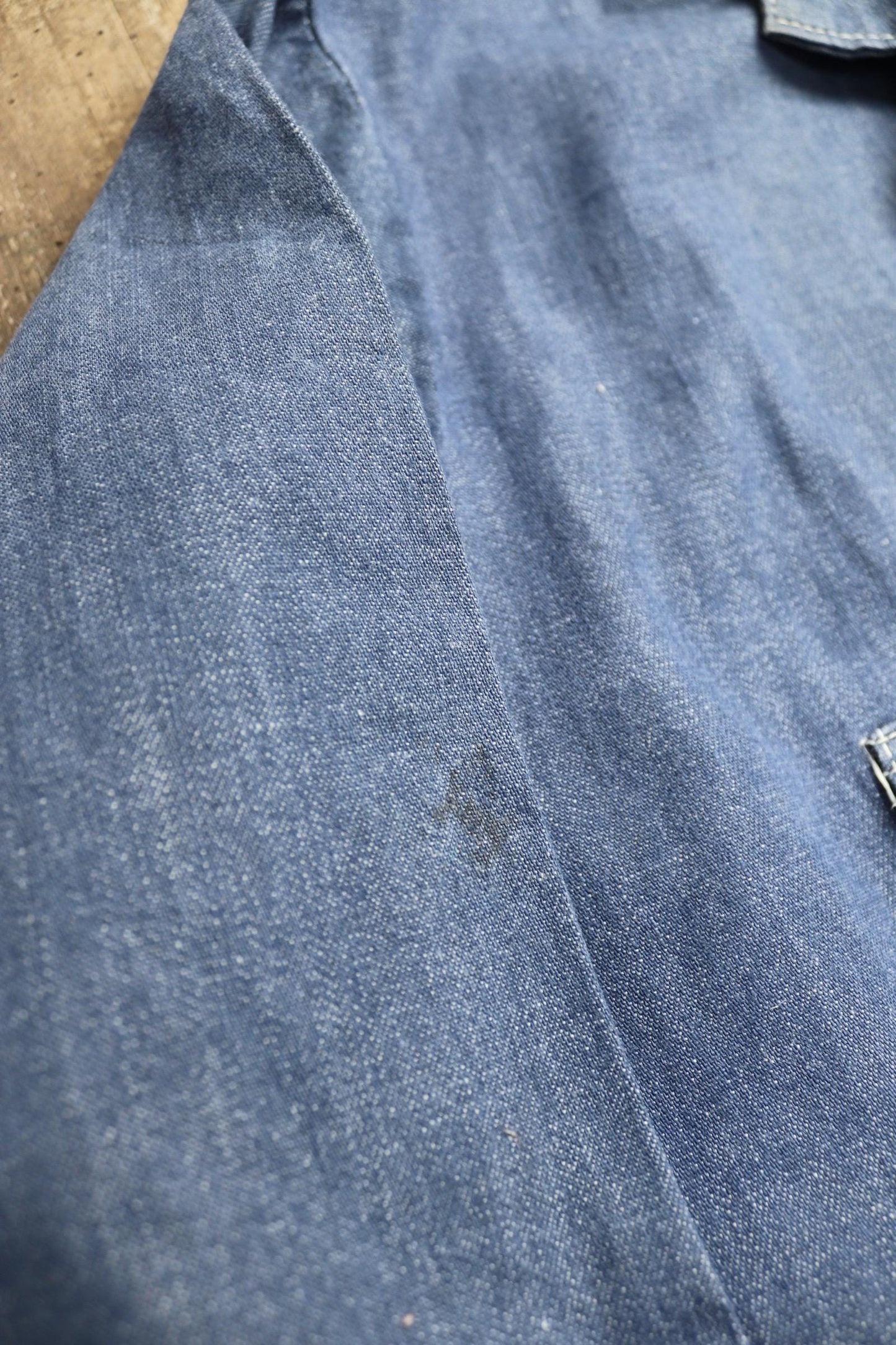 Vintage 1970s 80s workwear coveralls - blue denim overalls - 54” x 47” x 33” - mechanic boiler suit - Goodwood