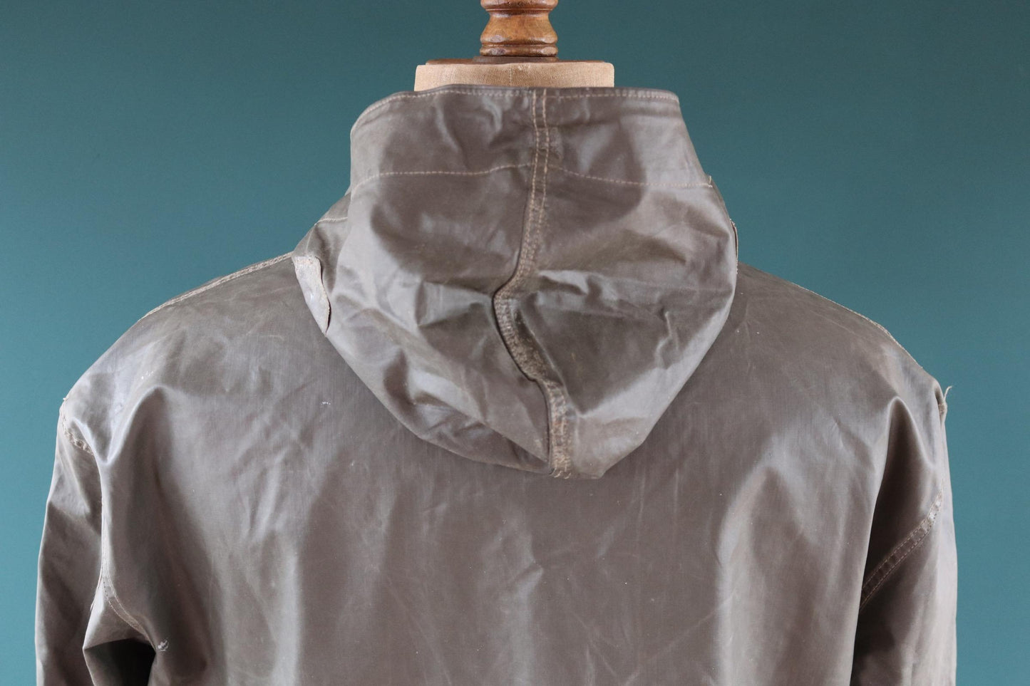 Vintage 1960s 70s Italian navy smock - foul weather anorak - military parka - sailor workwear - 52” chest
