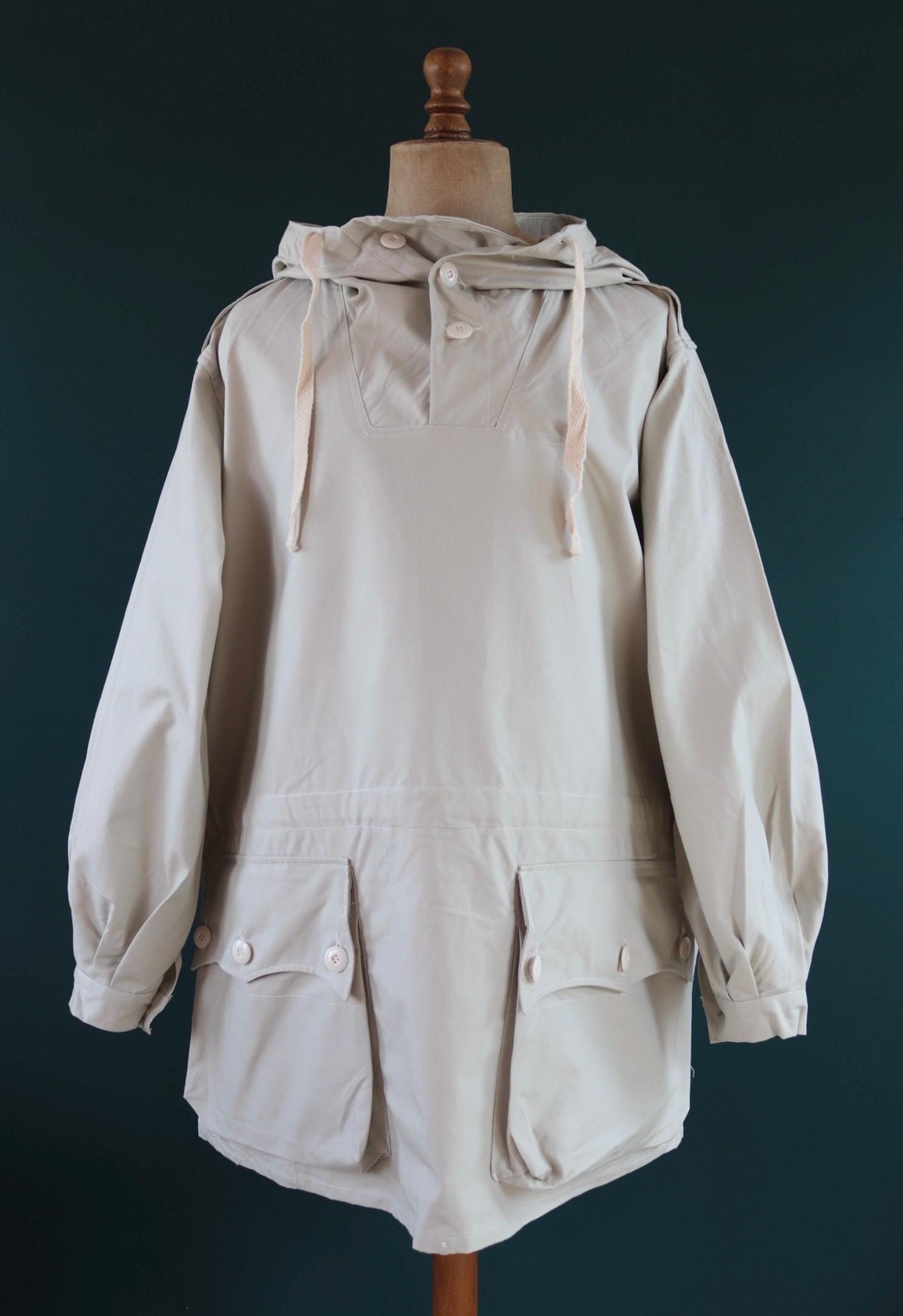 Vintage 1960s Swedish snow blouse smock - snoblus - military anorak - 58” chest