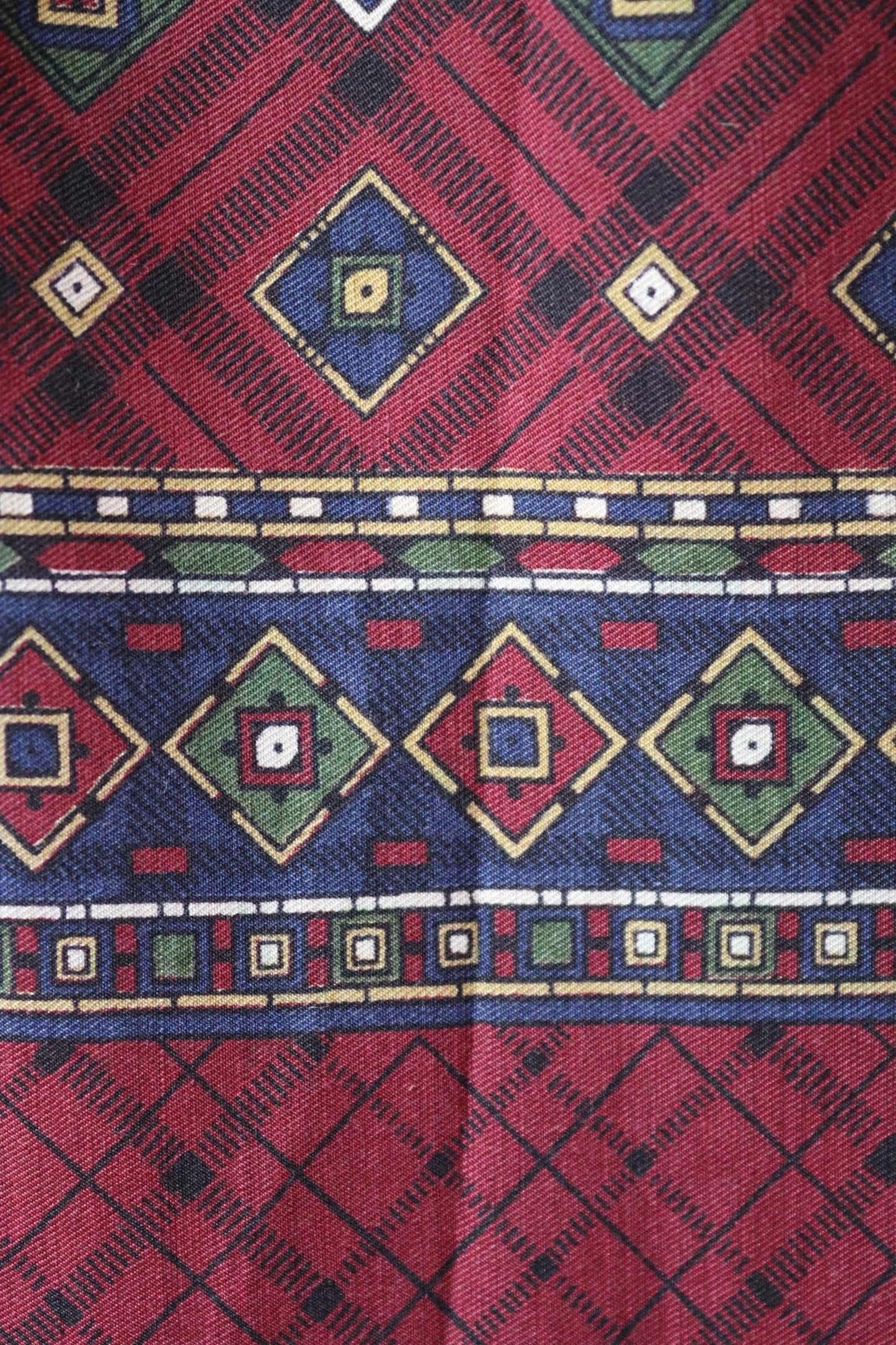Vintage Italian scarf - silk and wool - mod style - Goodwood - wedding attire