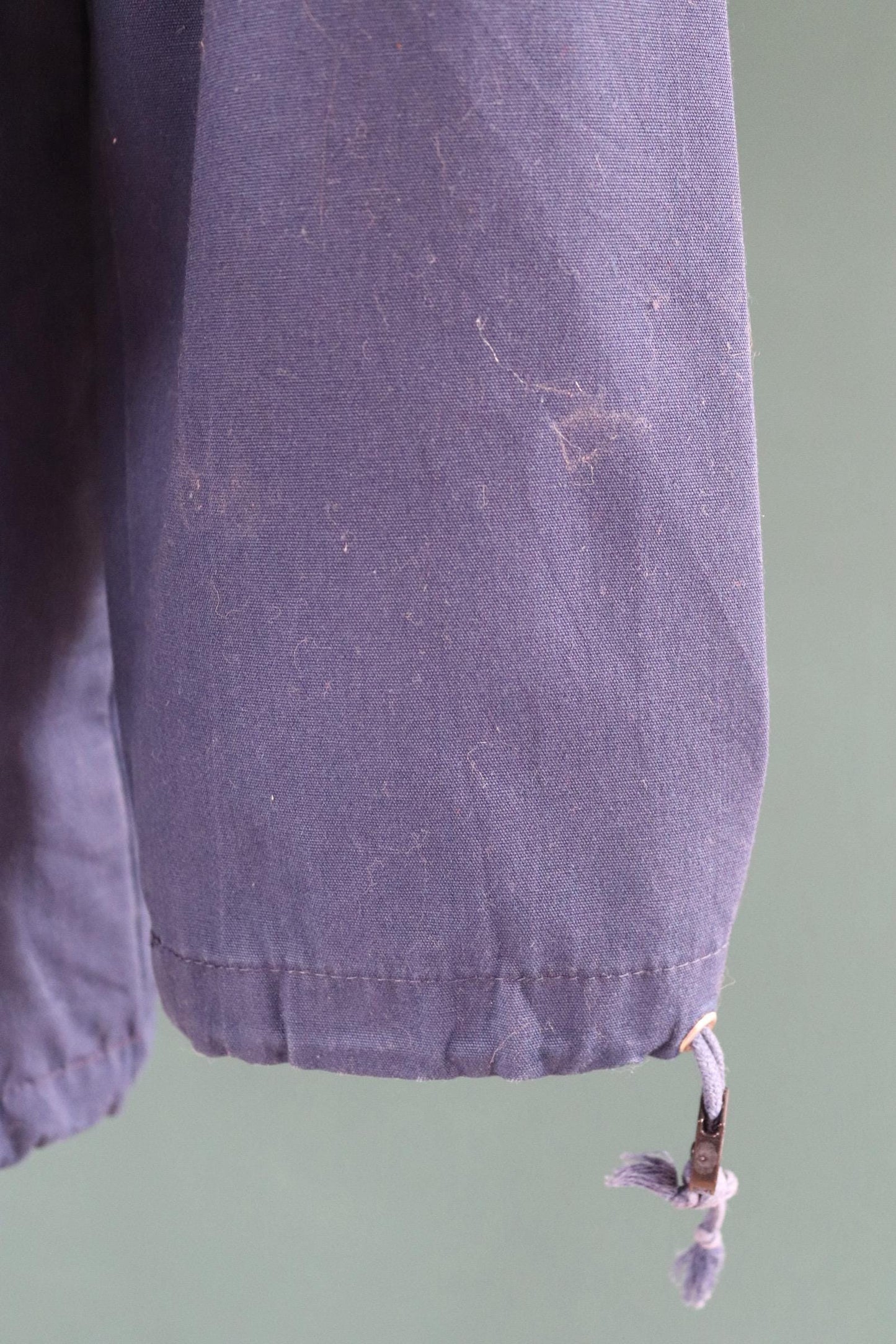 Vintage 1970s 80s blue Norwegian smock - skiing anorak - 44” chest