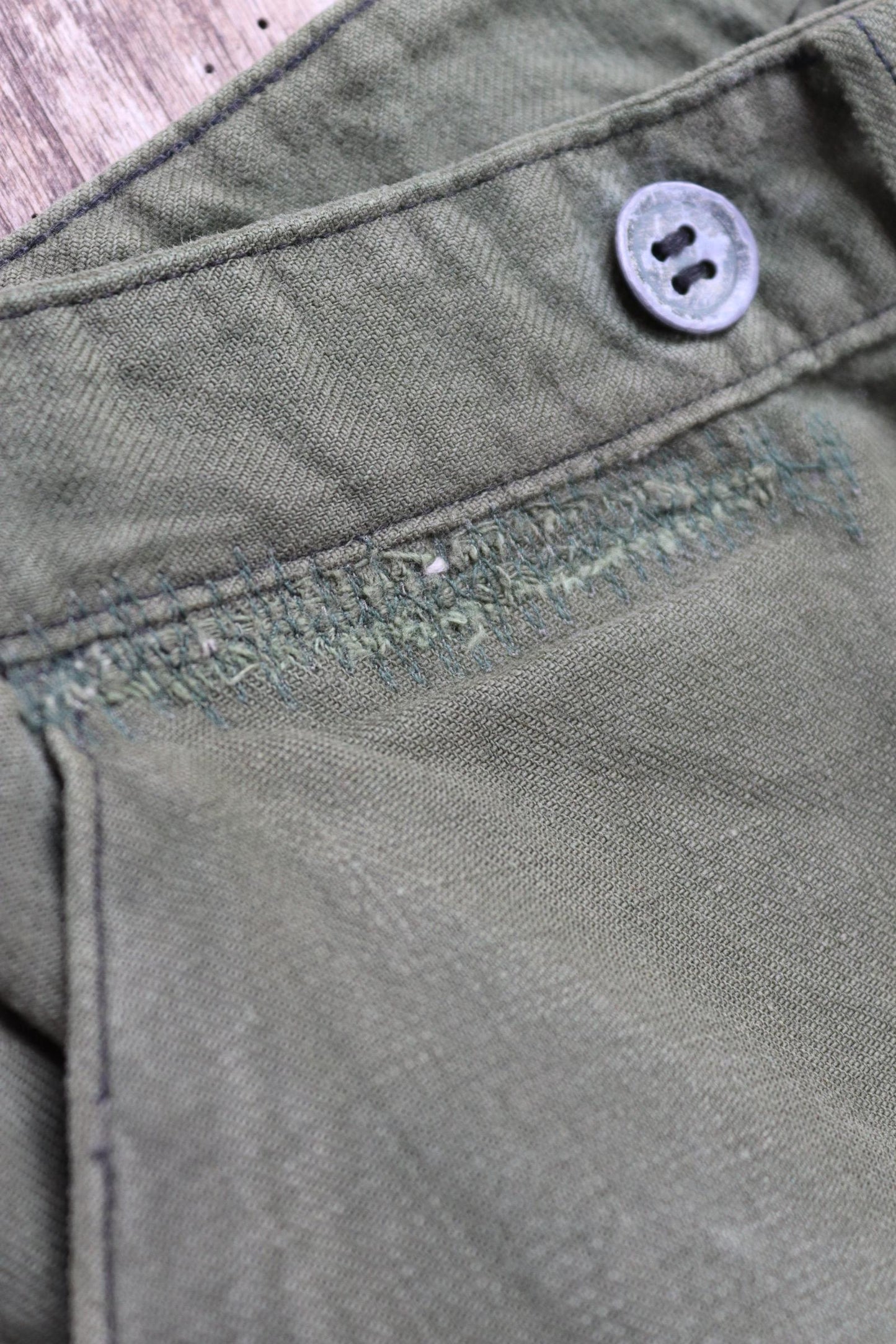 Vintage 1940s 50s Swedish army trousers - military workwear - cotton twill buckle back pants - utility field chore - 34” x 30”