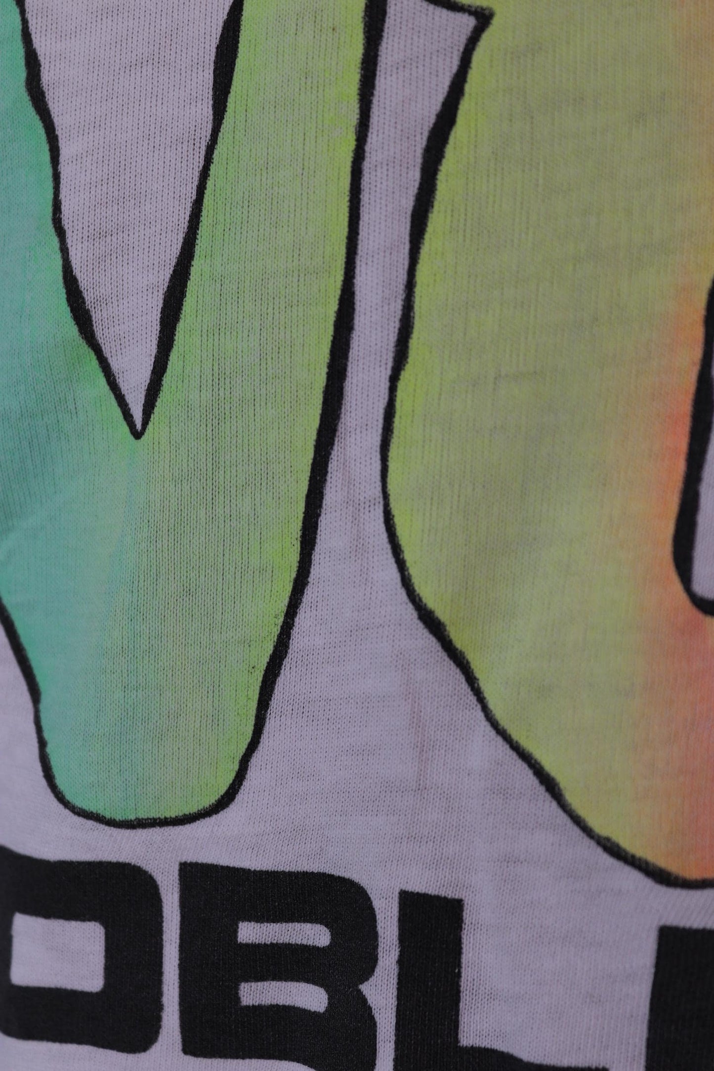 Vintage 1990s Jamaica faded neon vest - No Problem - surf style for beach or gym - singlet t shirt - 43” chest