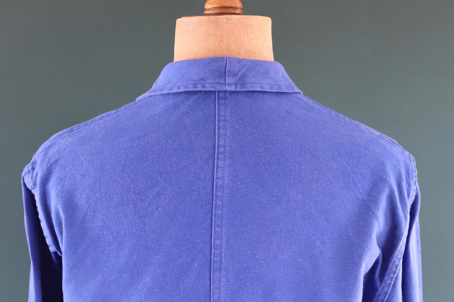 Vintage French blue workwear jacket - 1960s chore coat - cotton twill - 46” chest - bleu de travail - Bill Cunningham