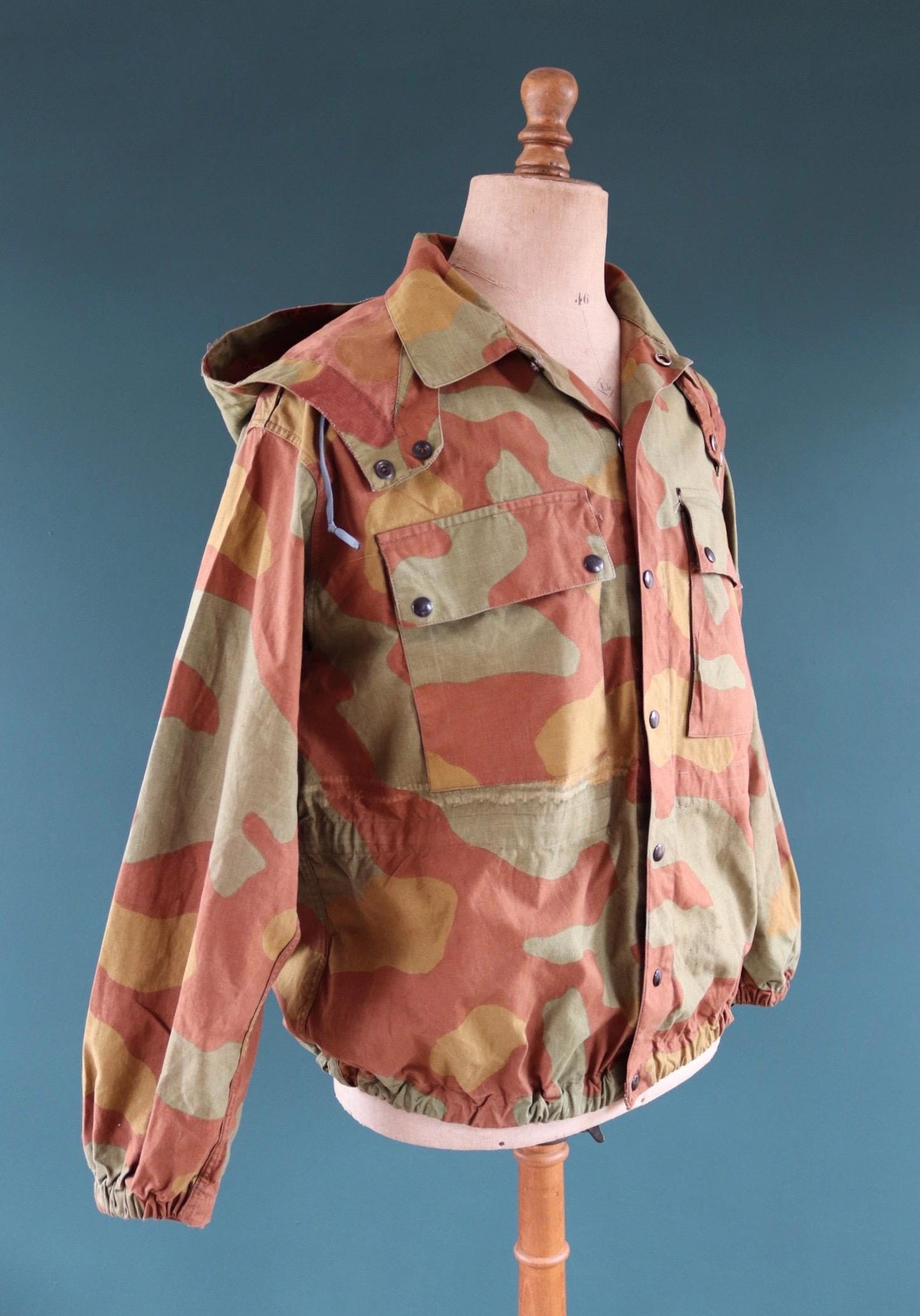 Vintage 1980s 90s Italian military M29 blouse - army jacket - San Marco camouflage - 50” chest