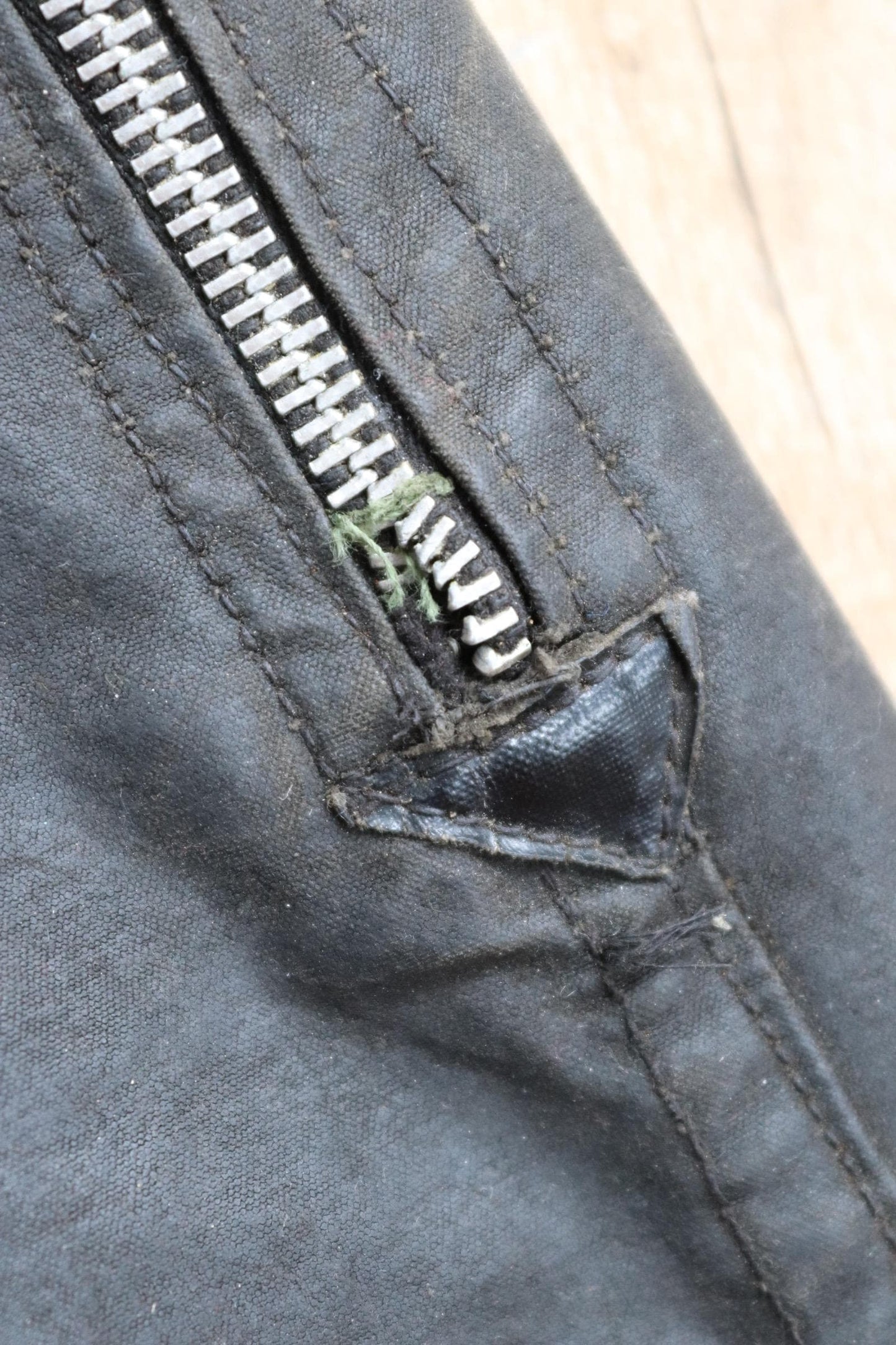 Vintage 1950s Barbour International Suit trousers - waxed cotton - 30" x 27" - Newey press studs - for motorcycle riding - dispatch rider