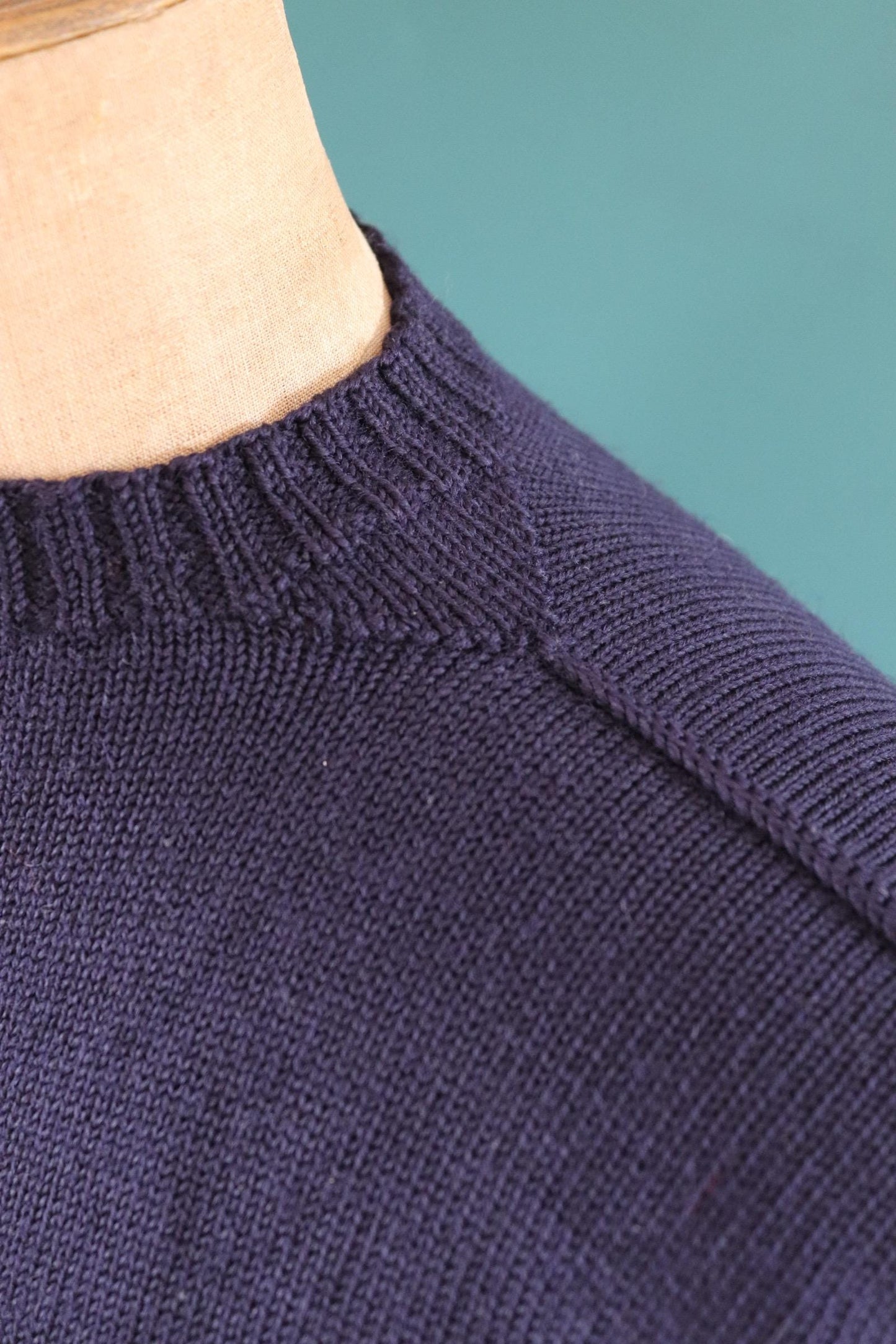 Vintage wool Guernsey jumper - fisherman workwear - Breton sweater - 41” chest