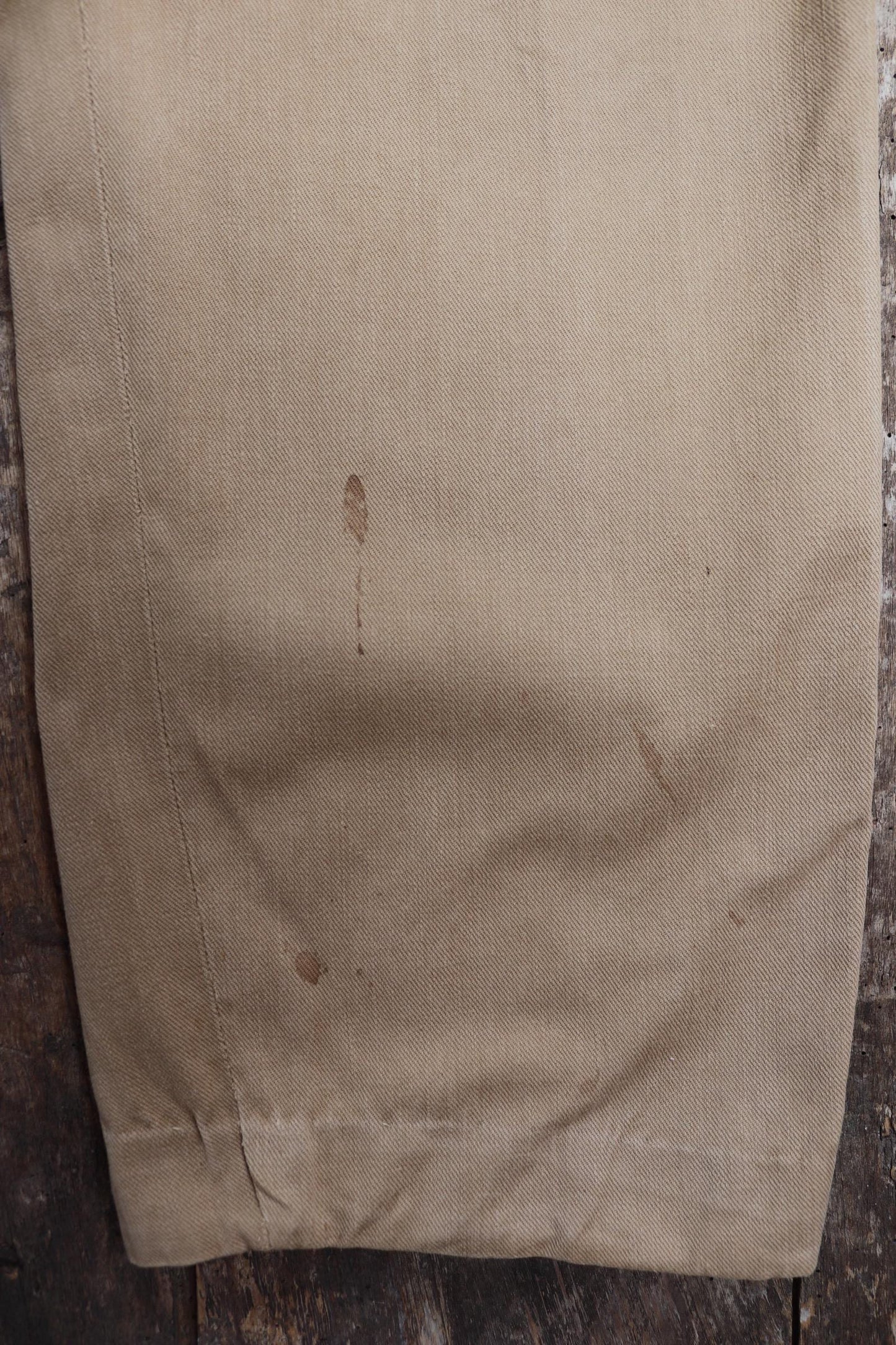 Vintage 1900s 10s French officers trousers - antique military pants - 39” x 30” - buckle back - bone buttons