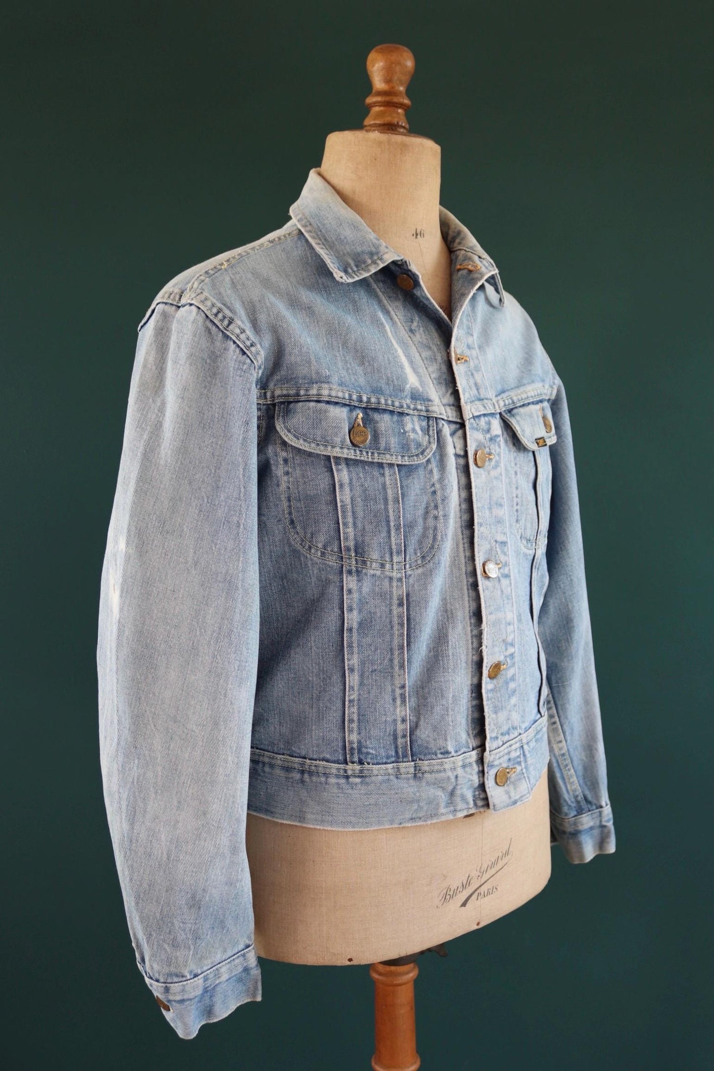 Vintage 1980s Lee denim 101 trucker jacket - Union Made workwear - 43” chest