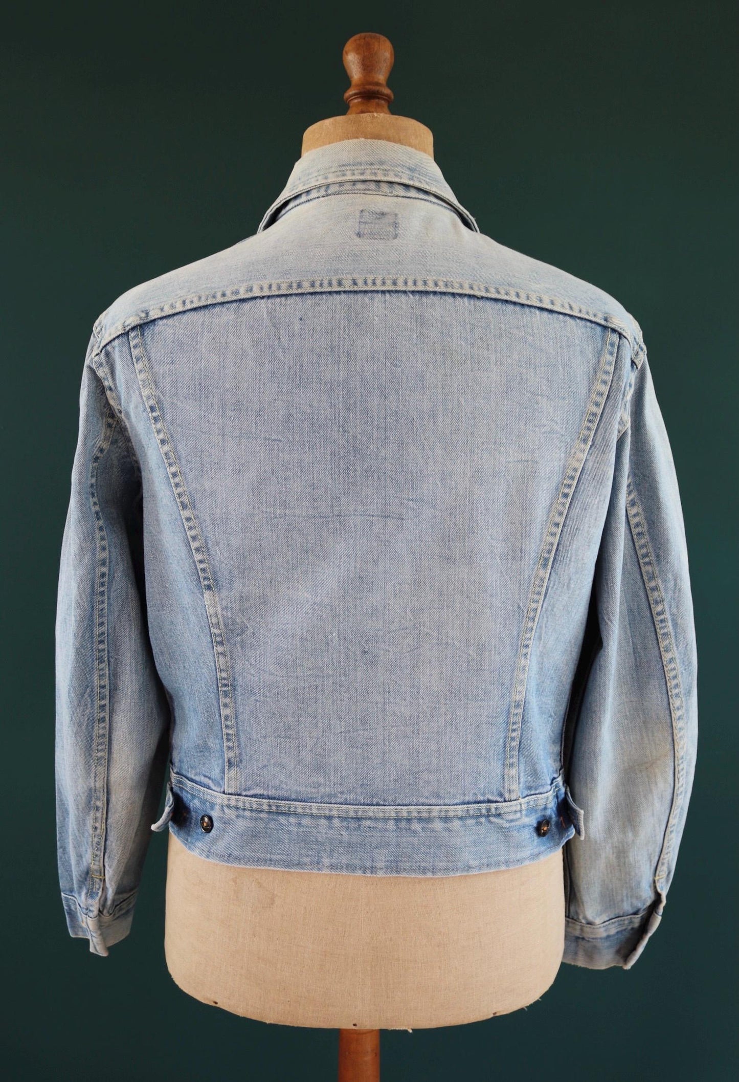 Vintage 1980s Lee denim 101 trucker jacket - Union Made workwear - 43” chest