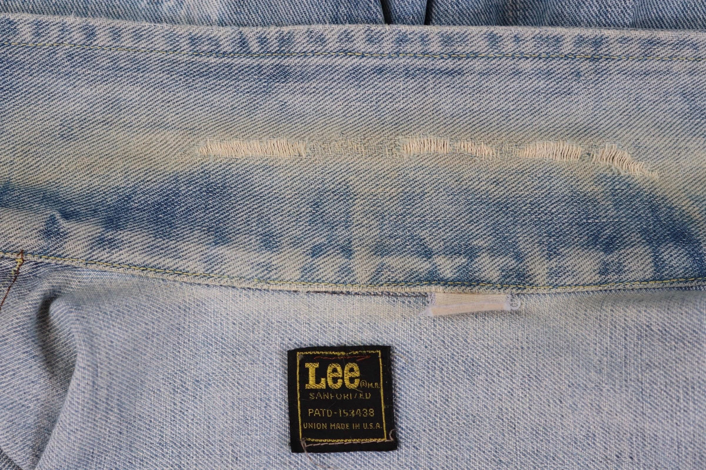 Vintage 1980s Lee denim 101 trucker jacket - Union Made workwear - 43” chest