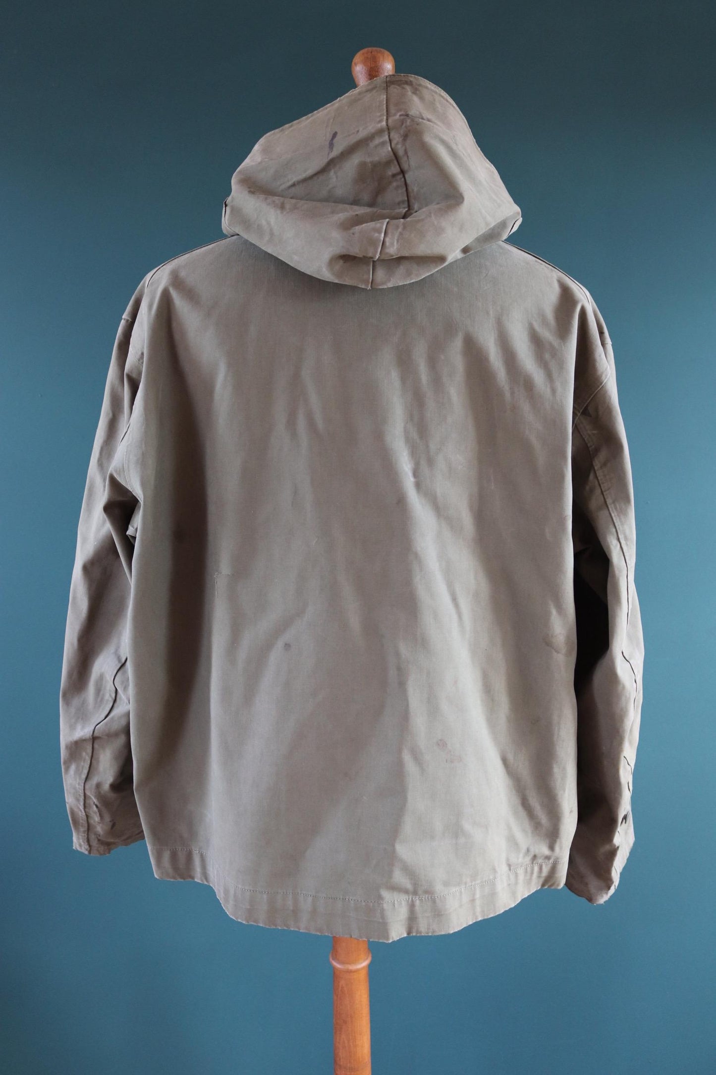 Vintage 1940s 50s US Navy foul weather smock - USN anorak - naval deck jacket - military anorak - 52” chest