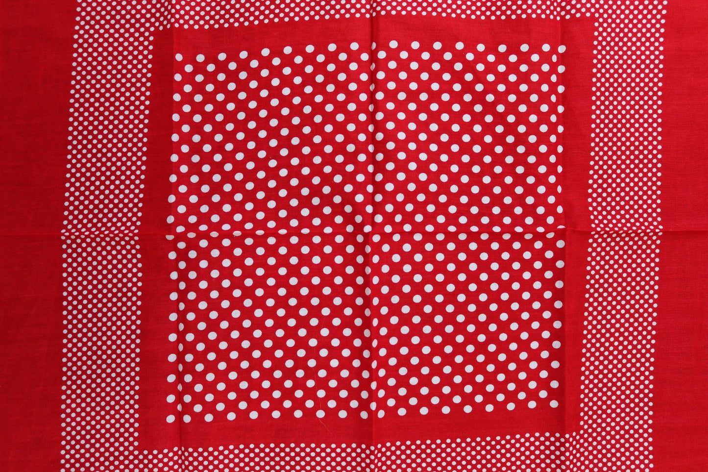 Vintage red spotted bandana - spotty hanky - pocket square - workwear neckerchief
