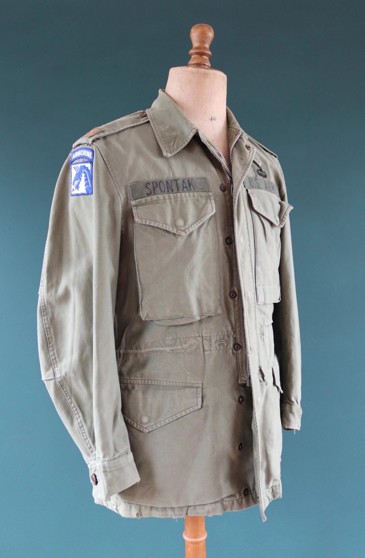 Vintage 1950s US Army M-1951 field jacket - Korean War era - Talon zipper - 40" chest