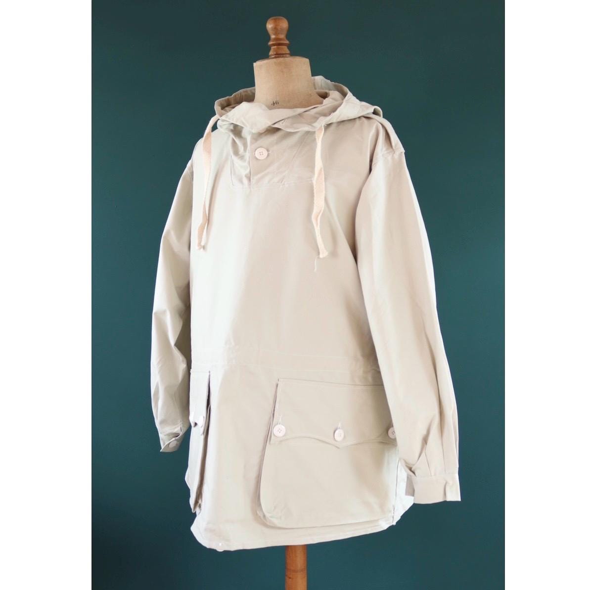 Vintage 1960s Swedish snow blouse smock - snoblus - military anorak - 57” chest