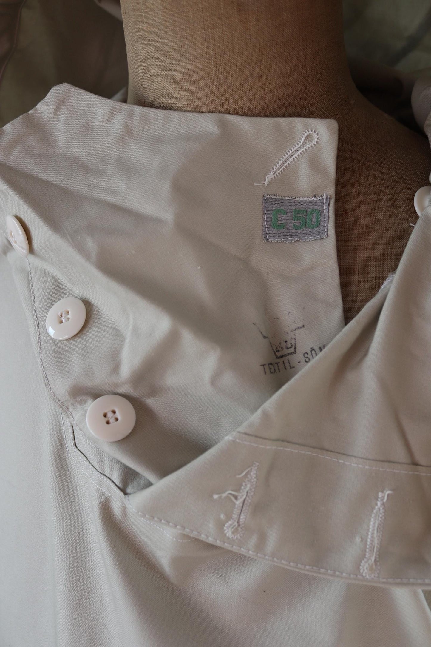 Vintage 1960s Swedish snow blouse smock - snoblus - military anorak - 57” chest