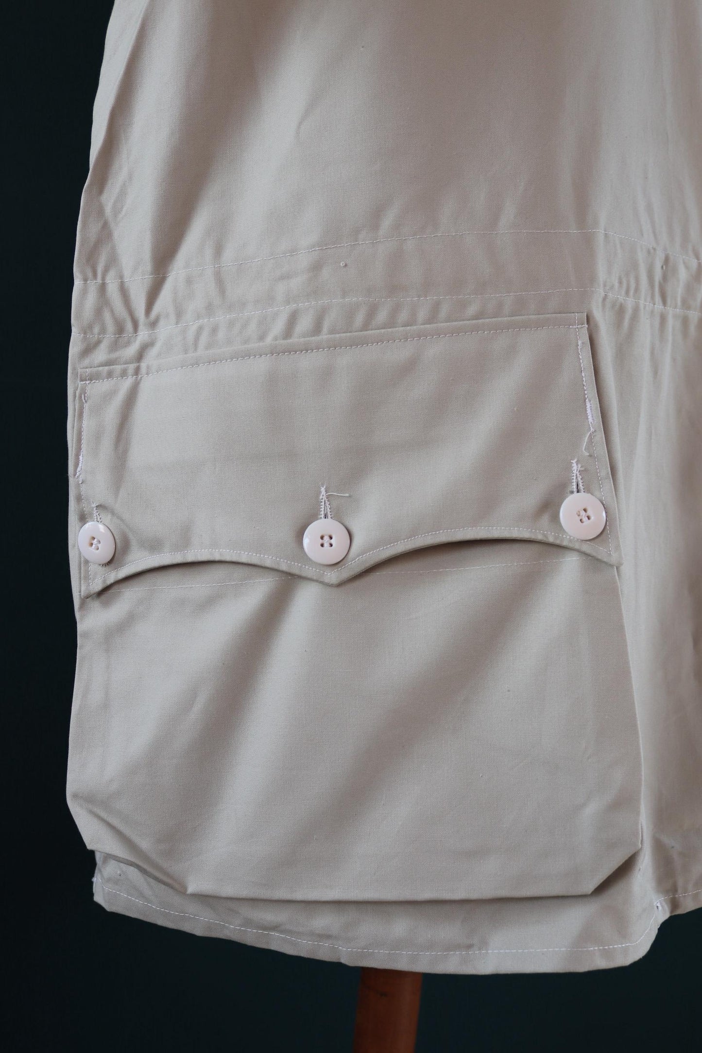 Vintage 1960s Swedish snow blouse smock - snoblus - military anorak - 57” chest