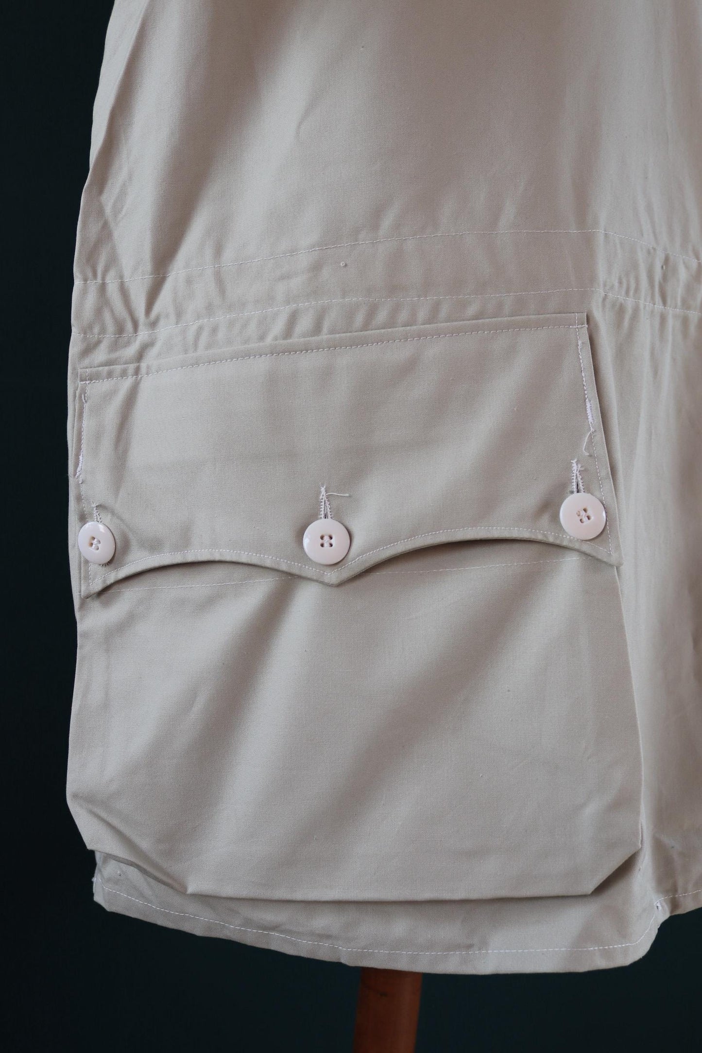 Vintage 1960s Swedish snow blouse smock - snoblus - military anorak - 57” chest