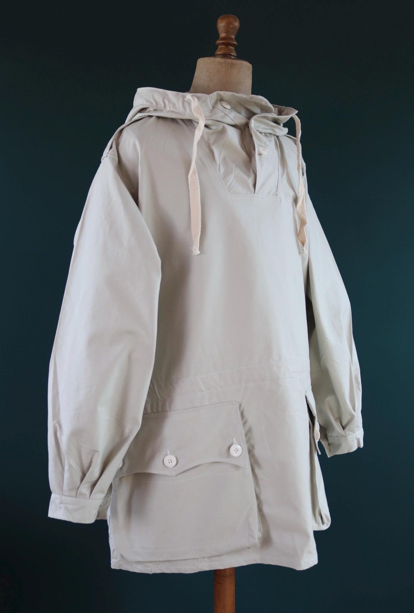 Vintage 1960s Swedish snow blouse smock - snoblus - military anorak - 58” chest
