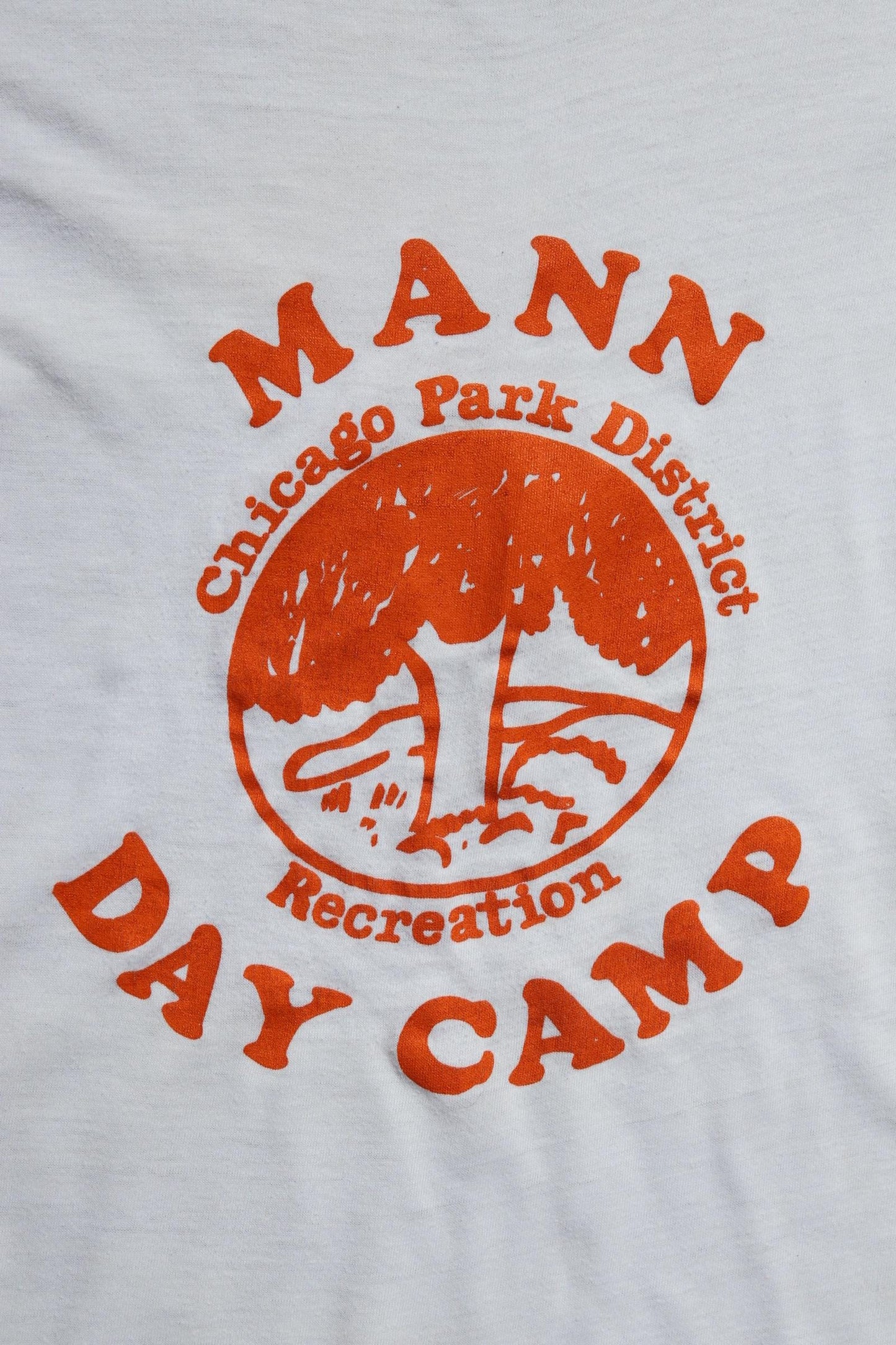 Vintage 1970s 80s camp t shirt - Fruit of the Loom white tee - 34” chest